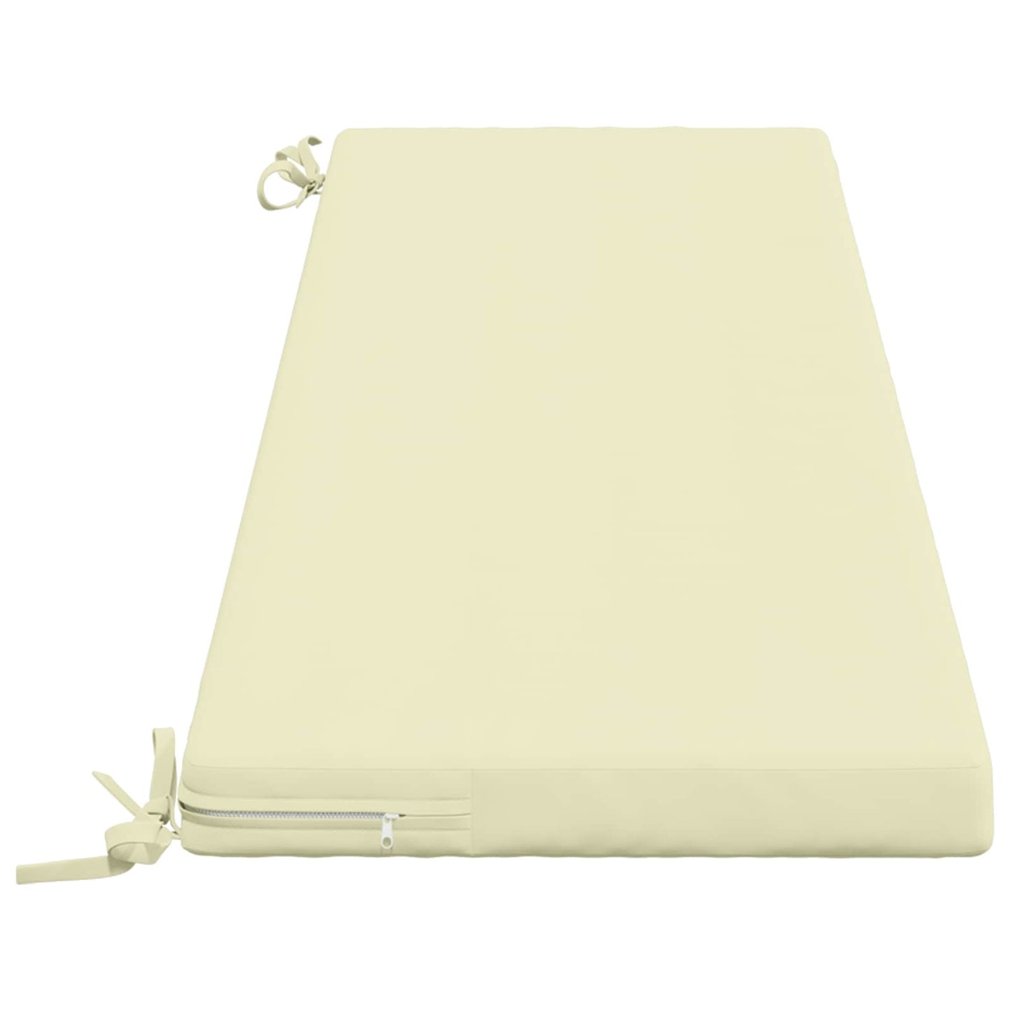 Bench Cushion SOEST 100% Polyester Cream 160 x 40 x 5 cm
