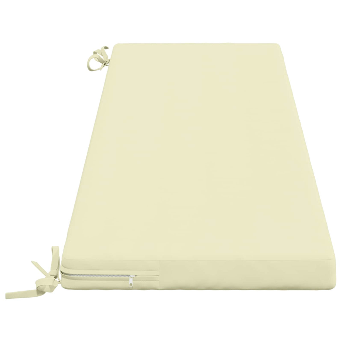 2-Piece Bench Cushions SOEST 2 pcs 100% Polyester Cream