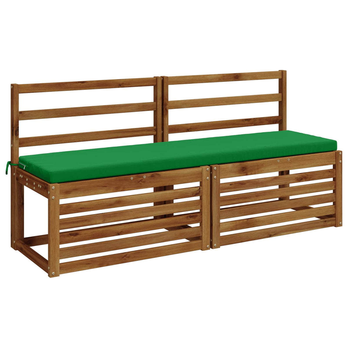 Bench Cushions SOEST 2 pcs 100% Polyester Green 160 x 40 x 5 cm