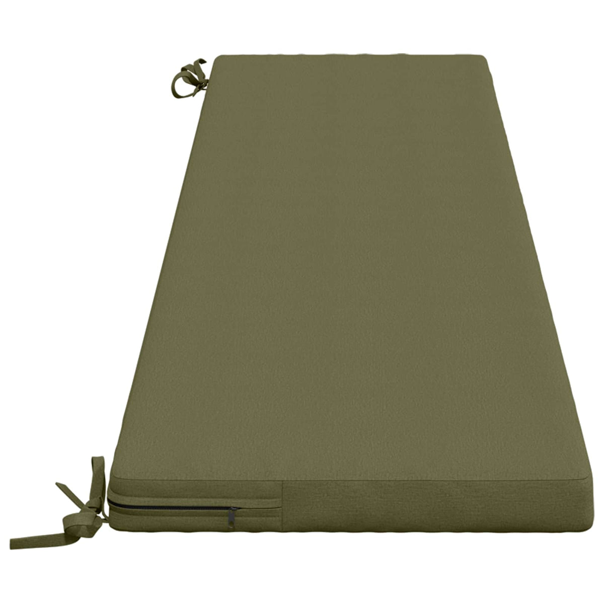 2-Piece Bench Cushions SOEST 2 pcs 100% Polyester Olive Green