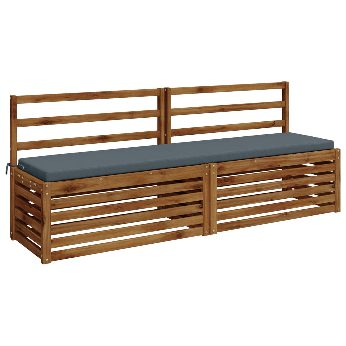 Bench Cushion SOEST 100% Polyester Blue 170 x 40 x 5 cm