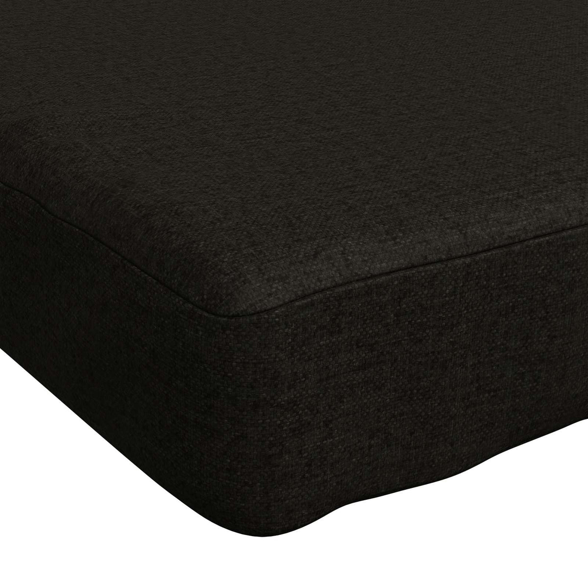 Bench Cushion SOEST 100% Polyester Black 170 x 40 x 5 cm
