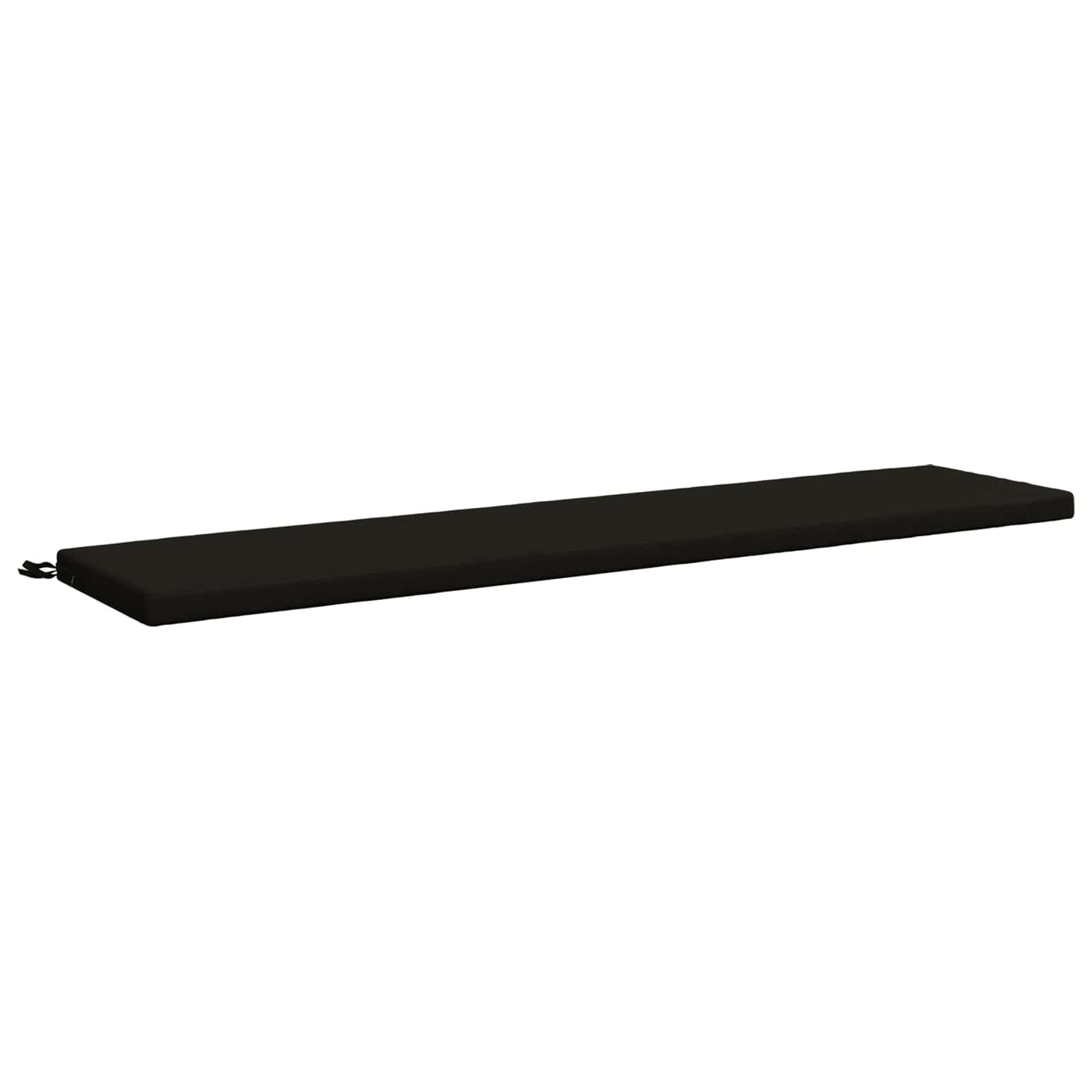 Bench Cushion SOEST 100% Polyester Black 170 x 40 x 5 cm