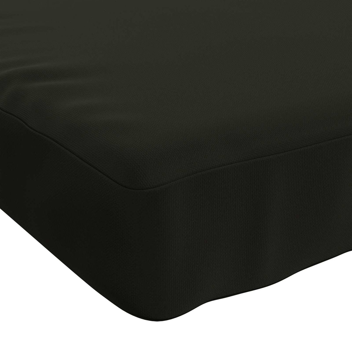 Bench Cushion SOEST 100% Polyester Black 170 x 40 x 5 cm
