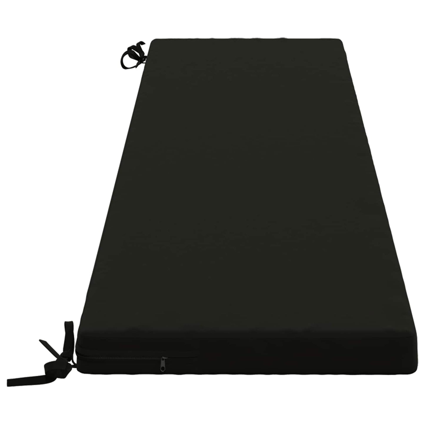 Bench Cushion SOEST 100% Polyester Black 170 x 40 x 5 cm