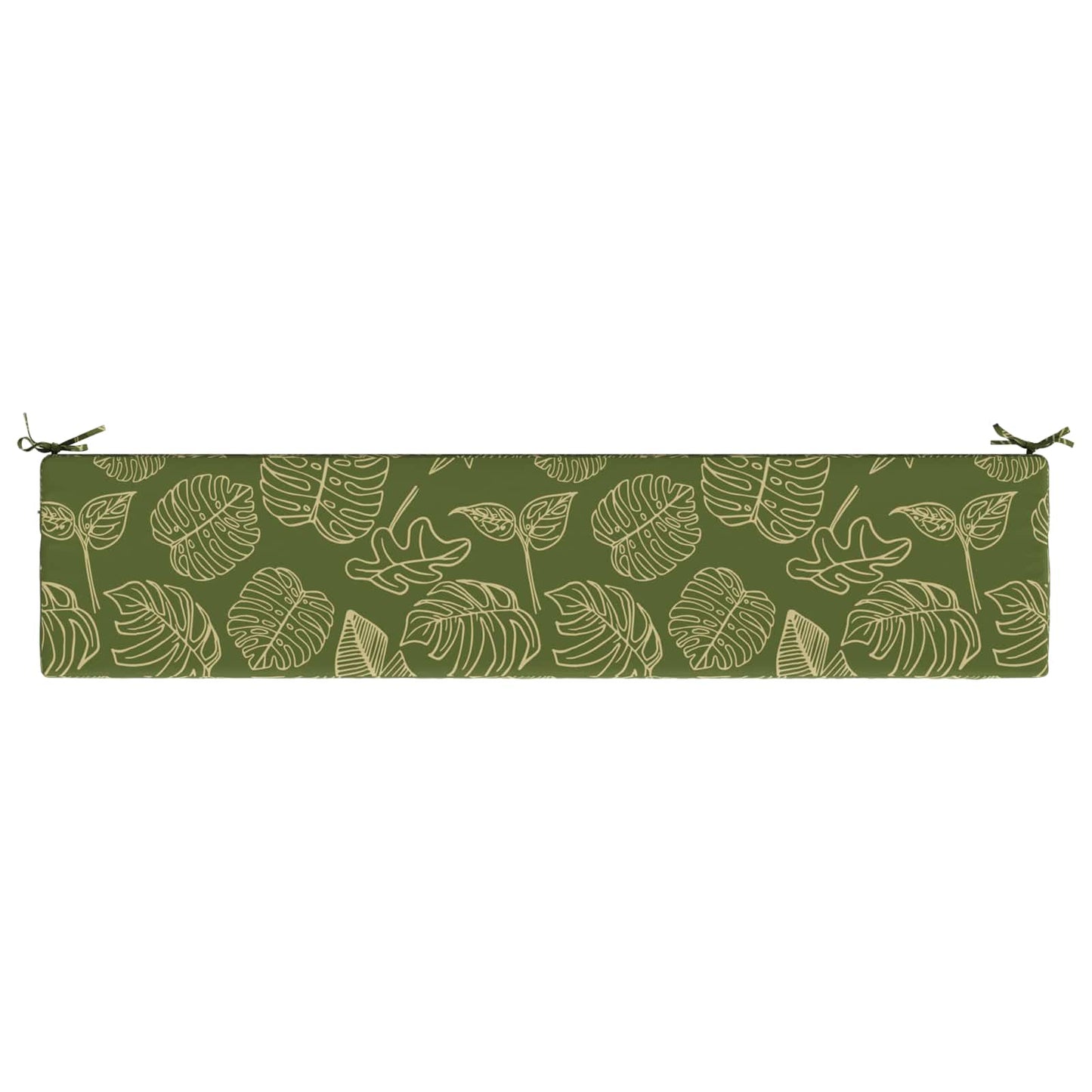 Bench Cushion SOEST 100% Polyester Leaf Design 170 x 40 x 5 cm