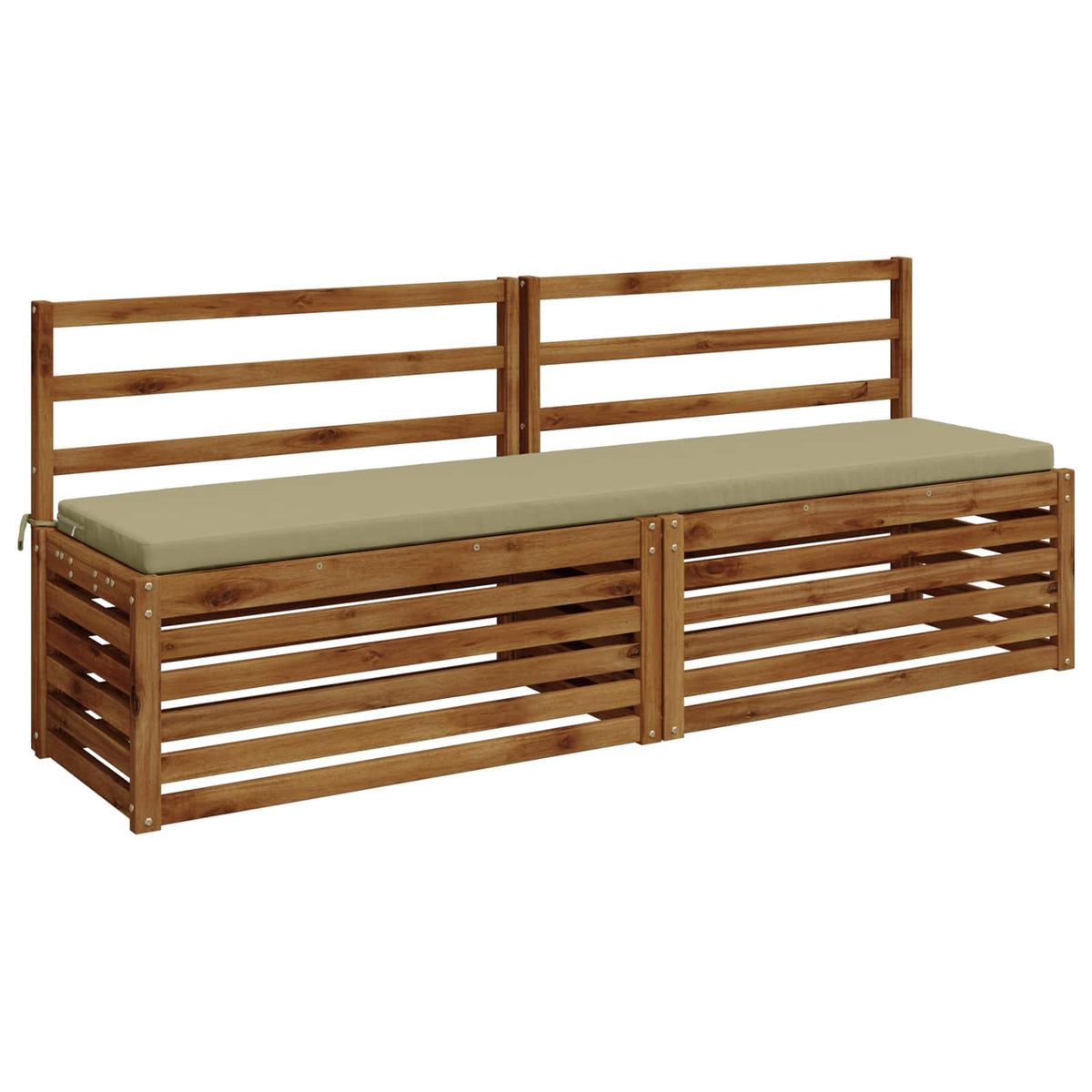 Bench Cushion SOEST 100% Polyester Light Green 180 x 40 x 5 cm