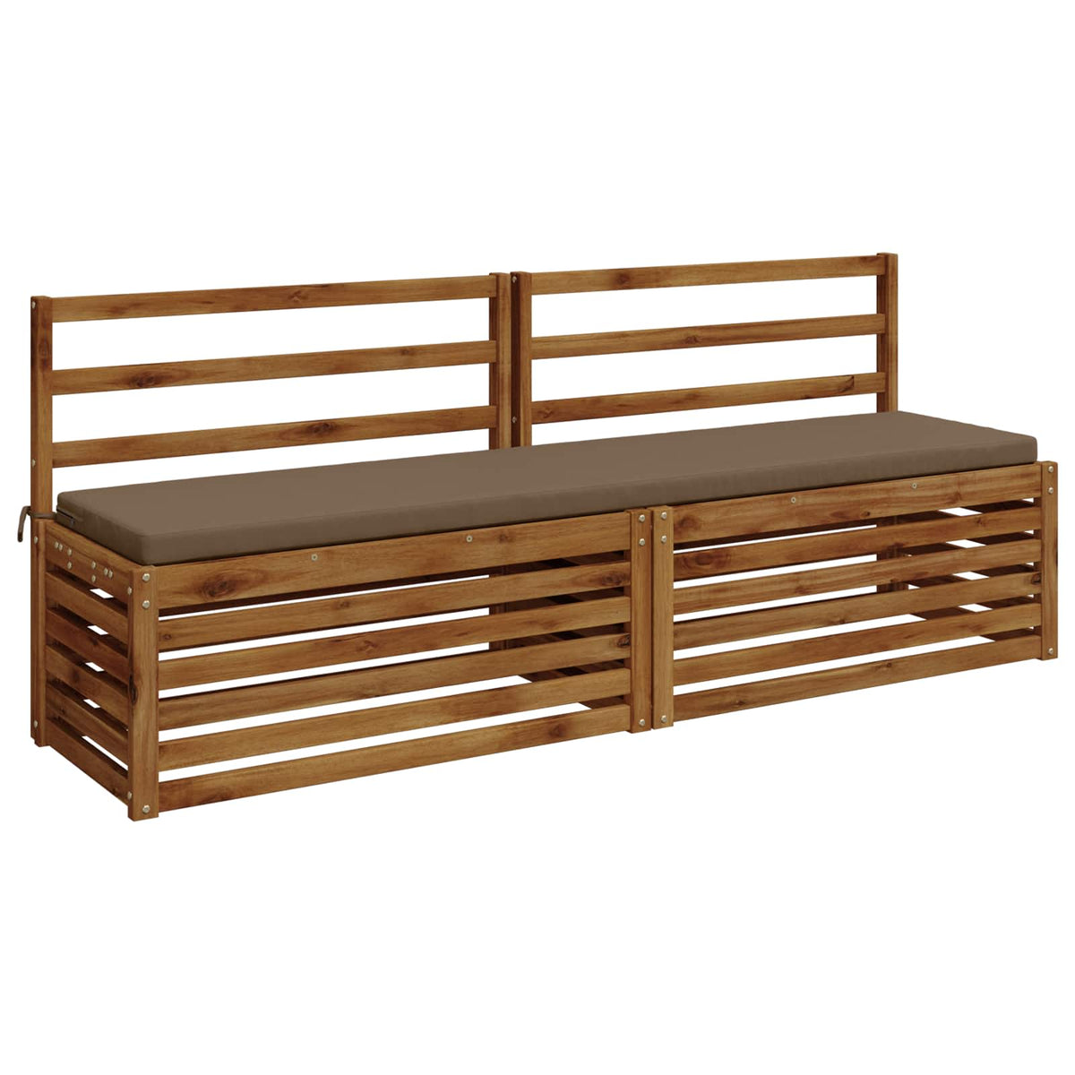 Bench Cushion SOEST 100% Polyester Taupe 180 x 40 x 5 cm