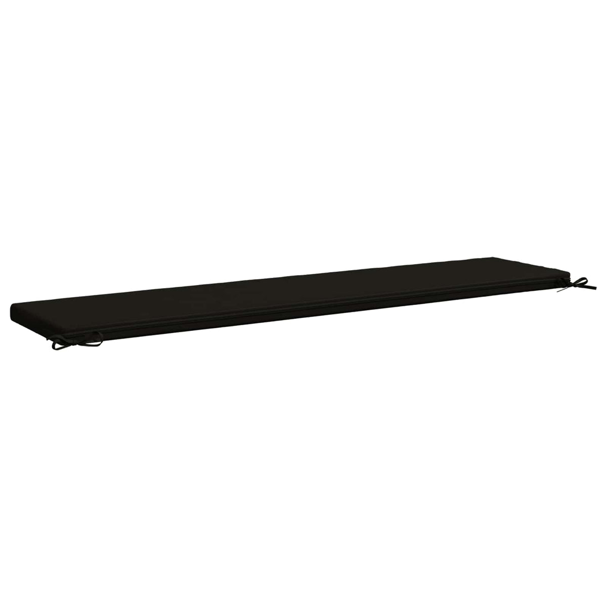 Bench Cushion SOEST 100% Polyester Black 180 x 40 x 5 cm