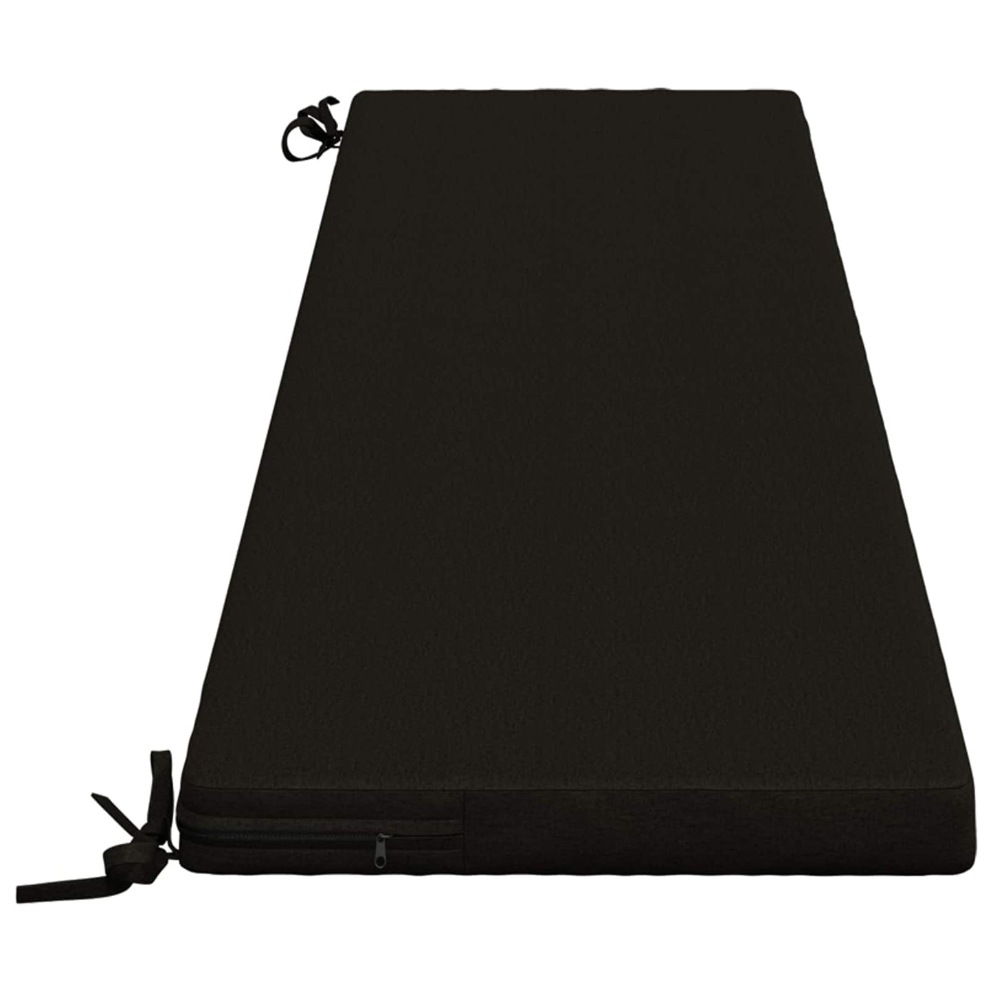 Bench Cushion SOEST 100% Polyester Black 180 x 40 x 5 cm