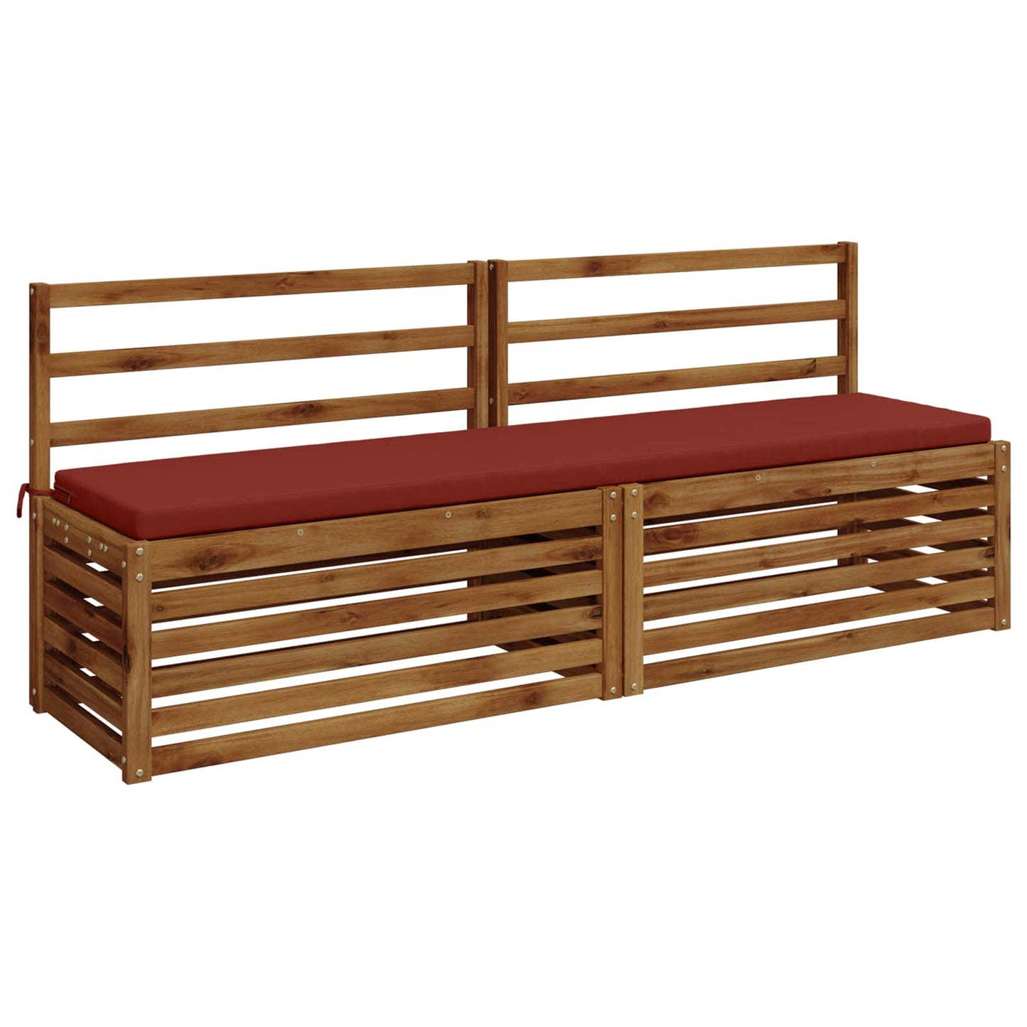 Bench Cushion SOEST 100% Polyester Red 180 x 40 x 5 cm