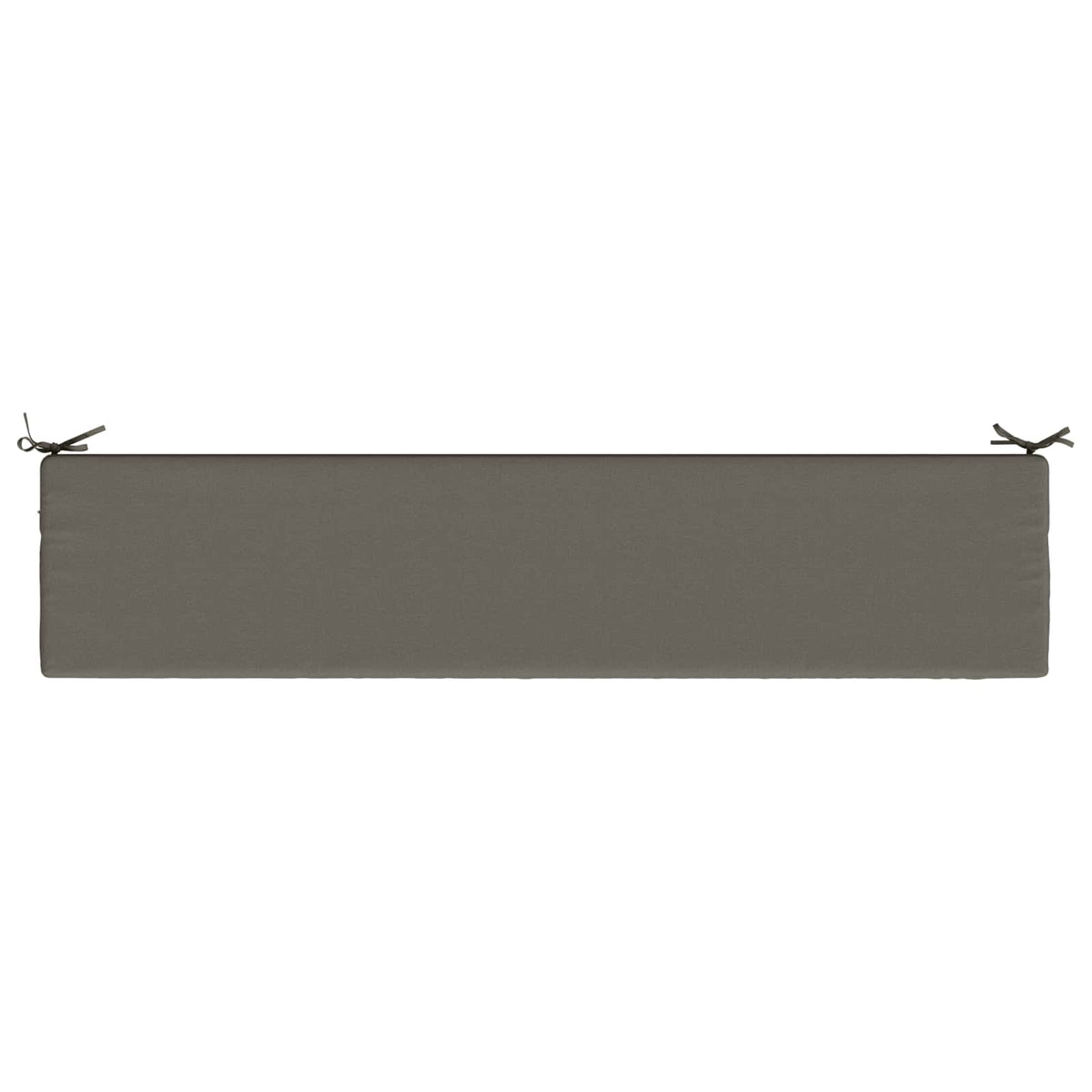 Bench Cushion SOEST 100% Polyester Grey 180 x 40 x 5 cm
