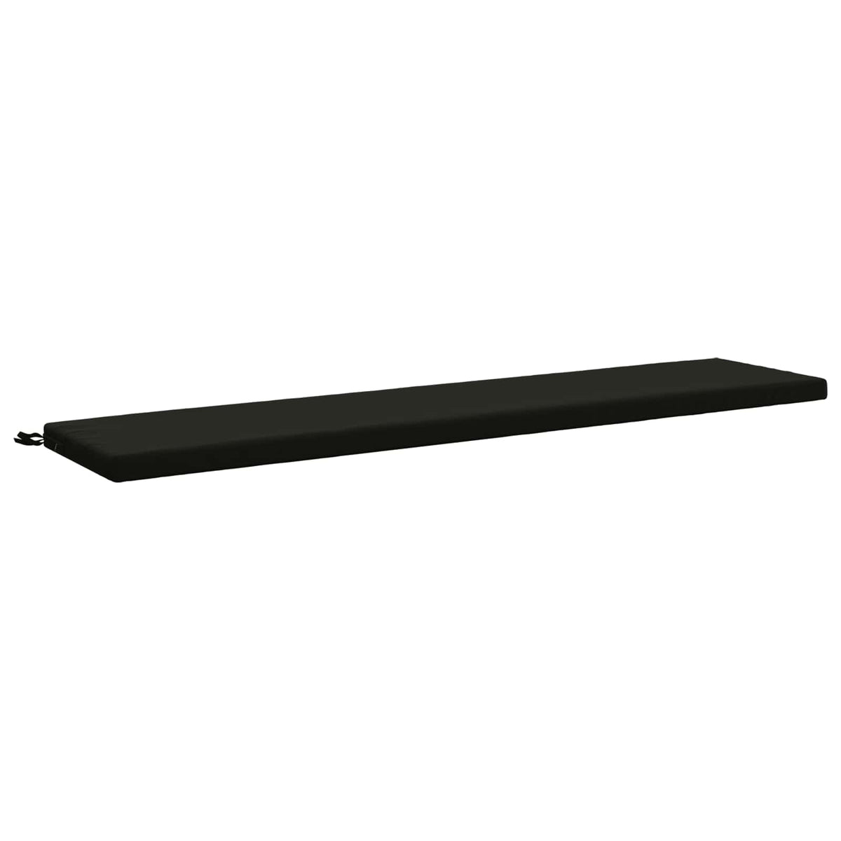 Bench Cushion SOEST 100% Polyester Black 180 x 40 x 5 cm