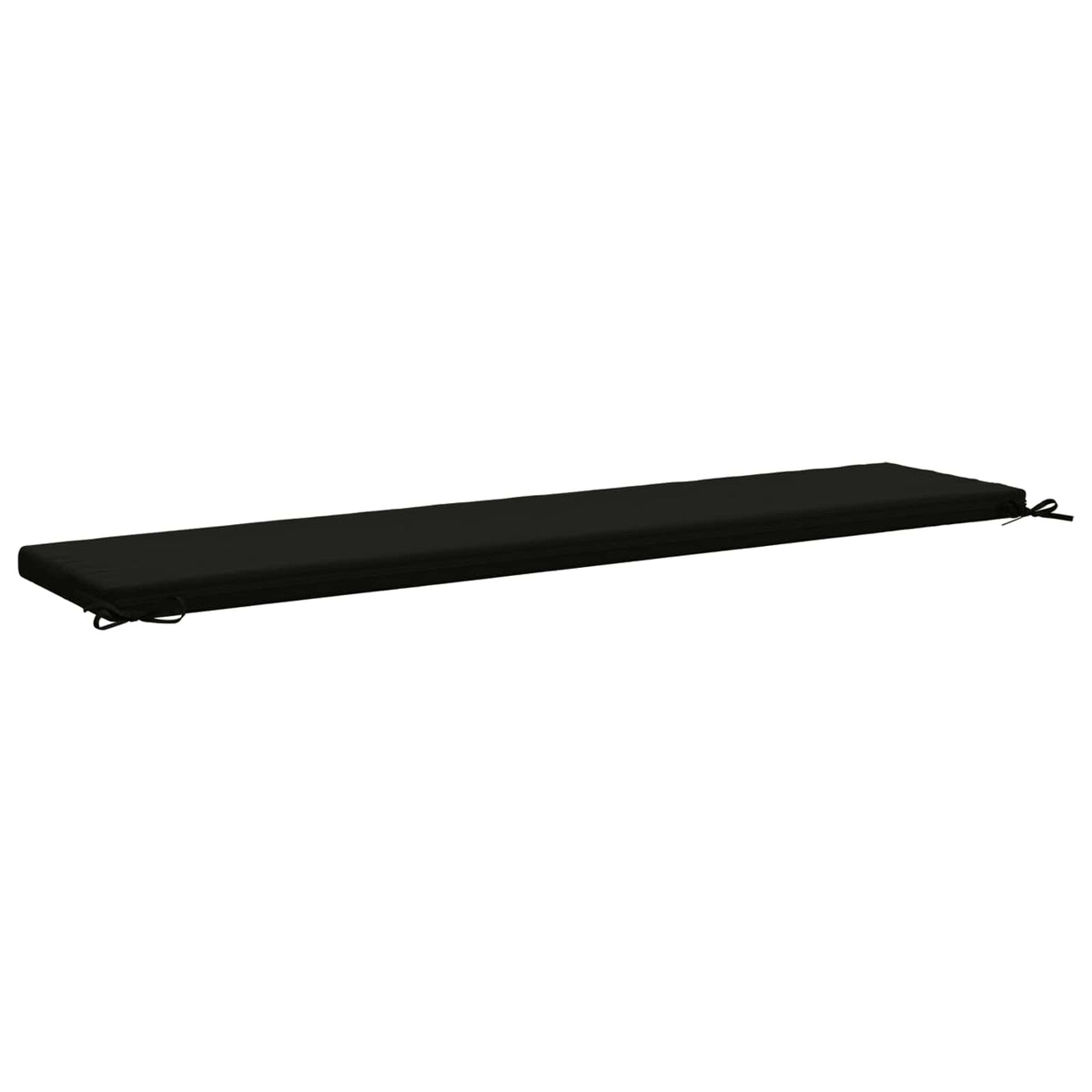 2-Piece Bench Cushions SOEST 2 pcs 100% Polyester Black