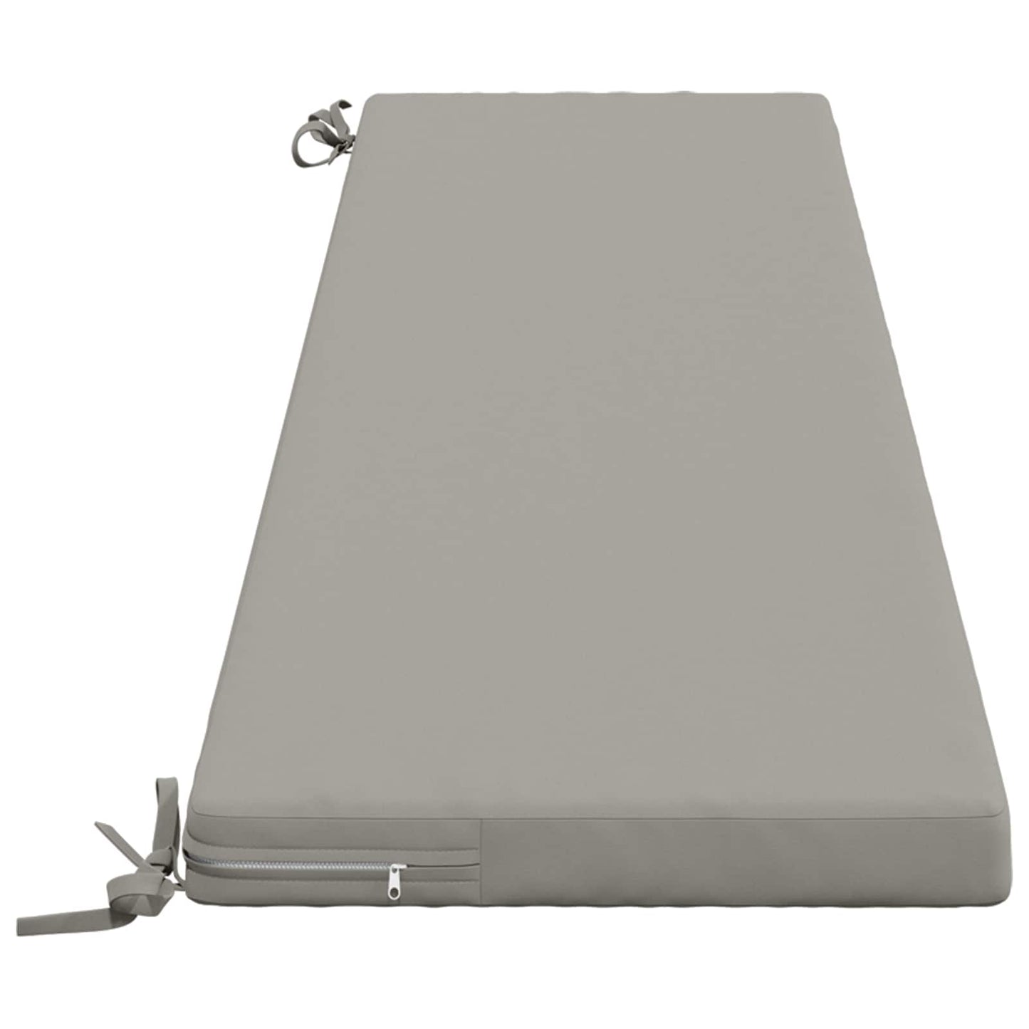 Bench Cushion SOEST 100% Polyester Grey 180 x 40 x 5 cm