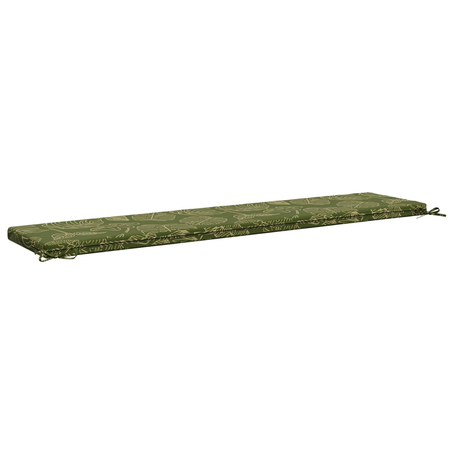 Bench Cushion SOEST 100% Polyester Leaf Design 180 x 40 x 5 cm