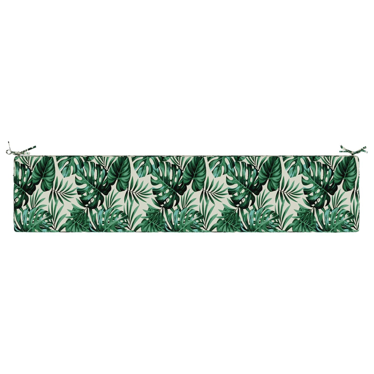 Bench Cushion SOEST 100% Polyester Leaf Pattern 180 x 40 x 5 cm