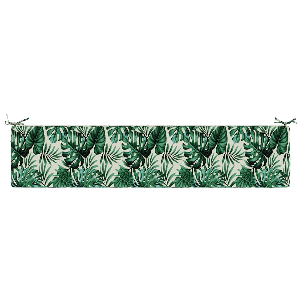 Bench Cushion SOEST 100% Polyester Leaf Pattern 180 x 40 x 5 cm