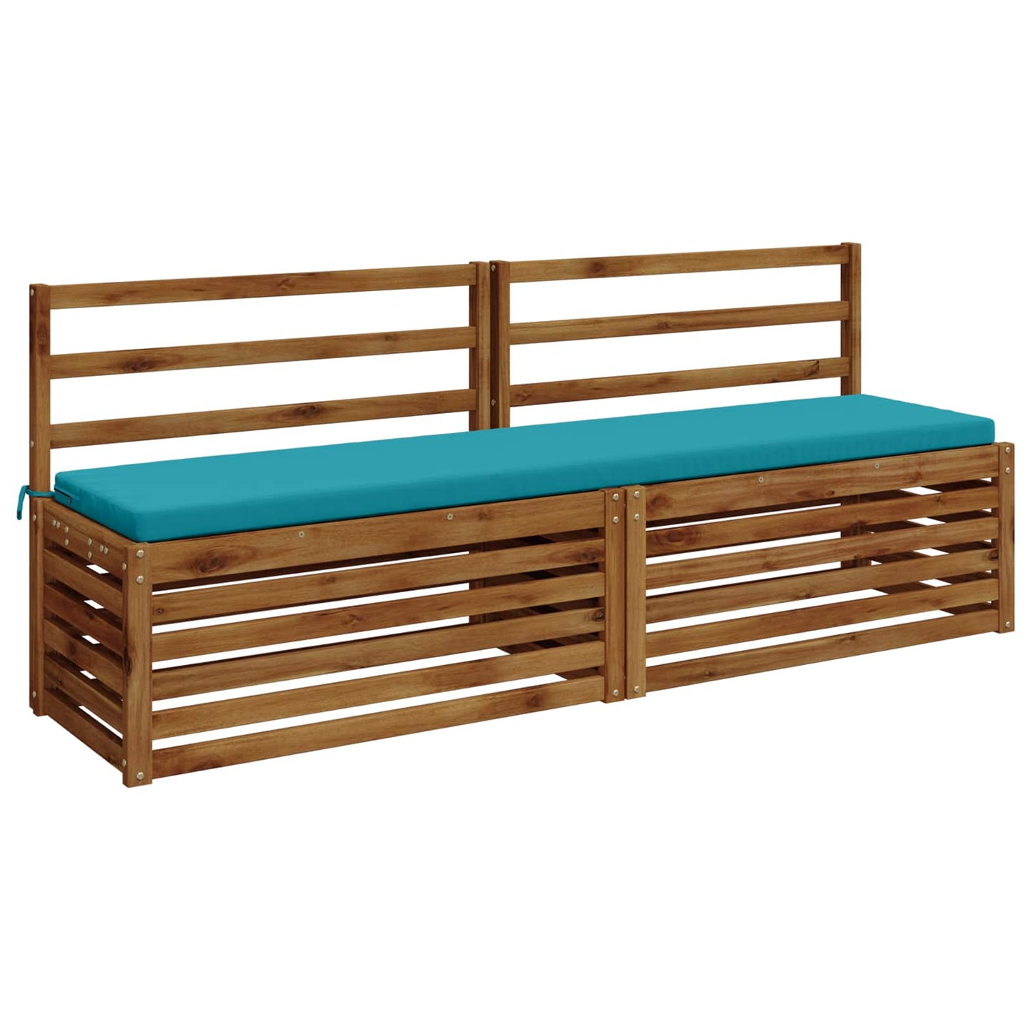 Bench Cushion SOEST 100% Polyester Turquoise 180 x 40 x 5 cm