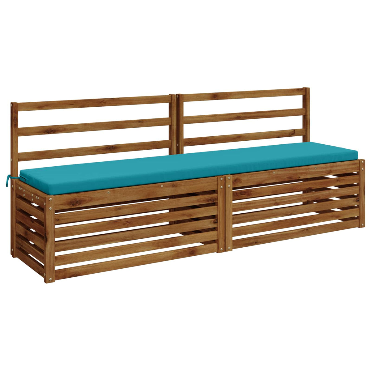 Bench Cushions SOEST 2 pcs 100% Polyester Turquoise
