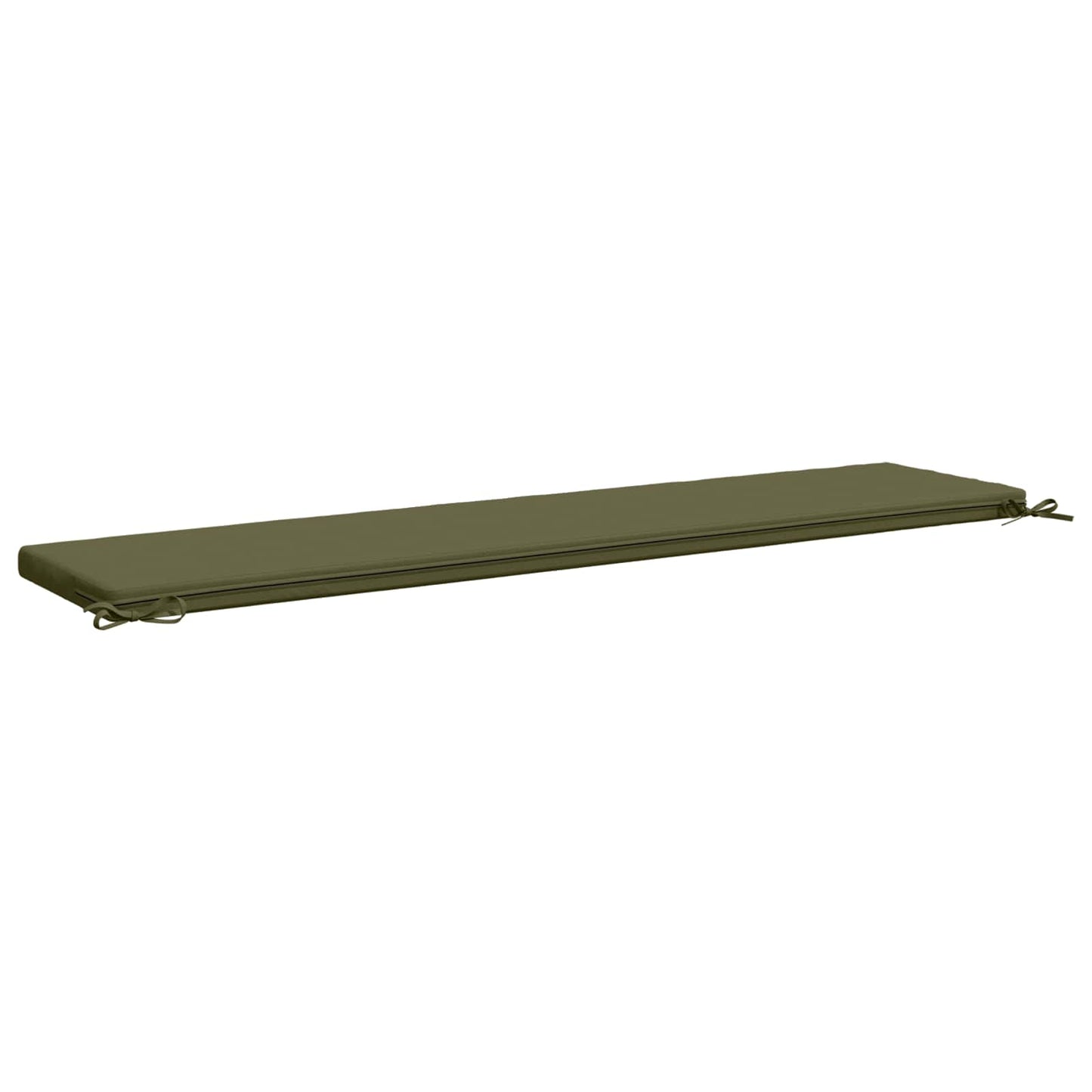 Bench Cushion SOEST 100% Polyester Olive Green 200 x 40 x 5 cm