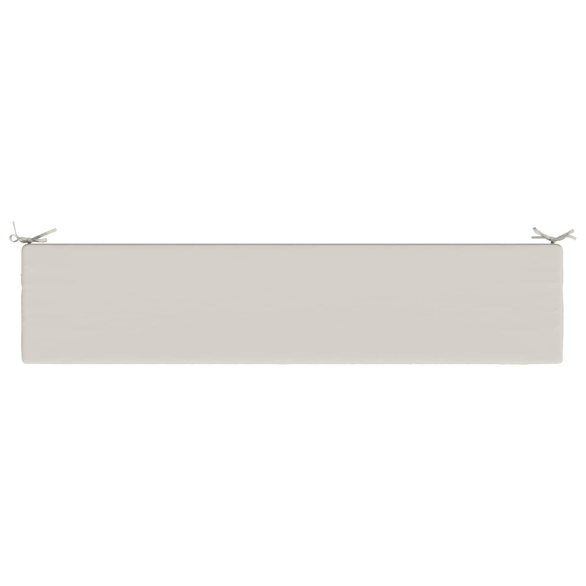 Bench Cushion SOEST 100% Polyester White 200 x 40 x 5 cm