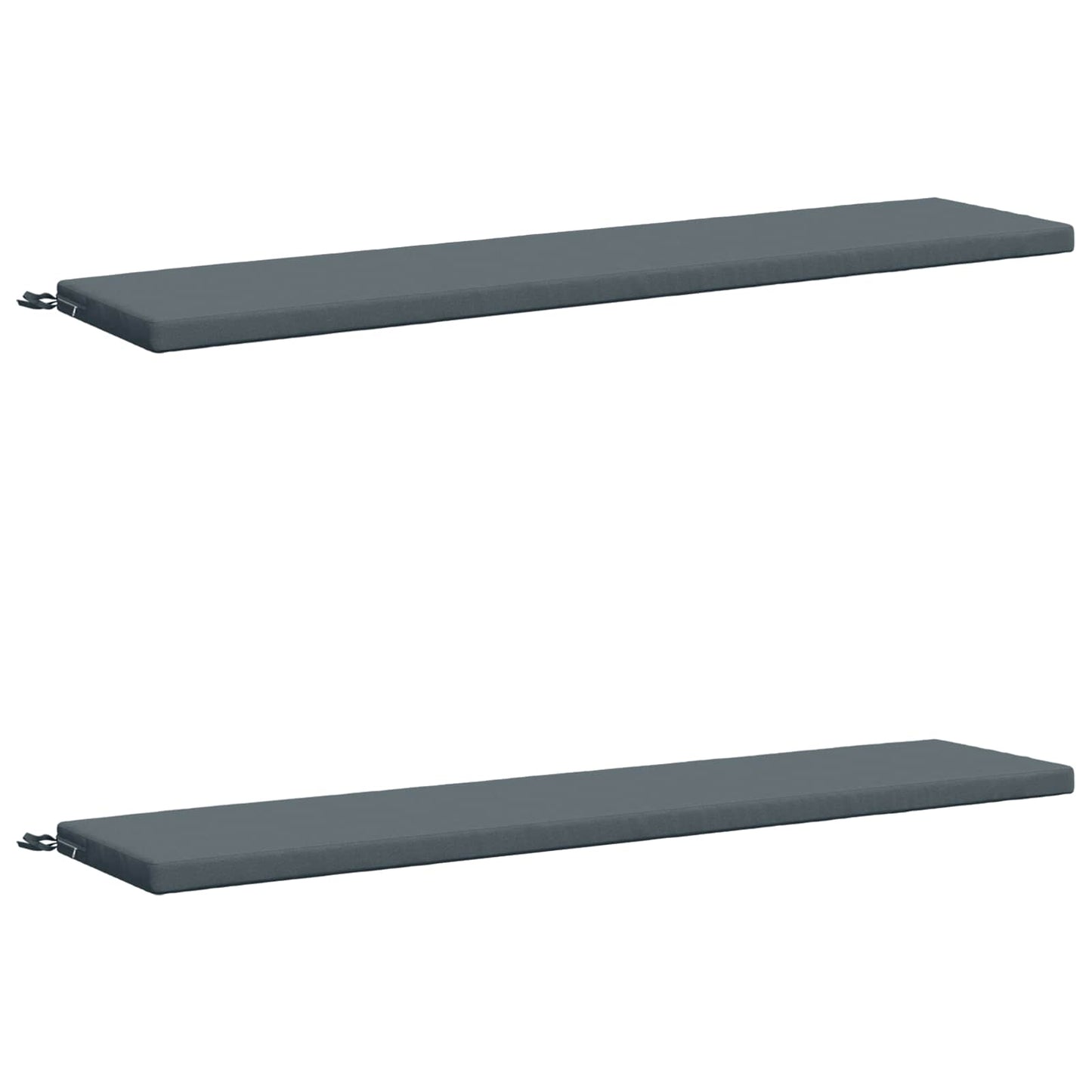 2-Piece Bench Cushions SOEST 2 pcs 100% Polyester Blue