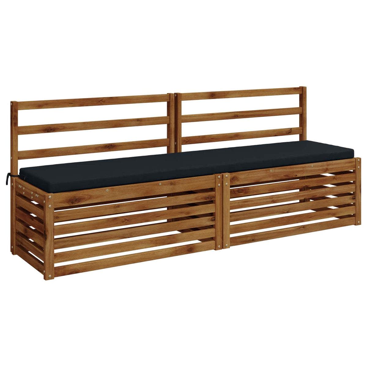 Bench Cushion SOEST 100% Polyester Dark Blue 200 x 40 x 5 cm