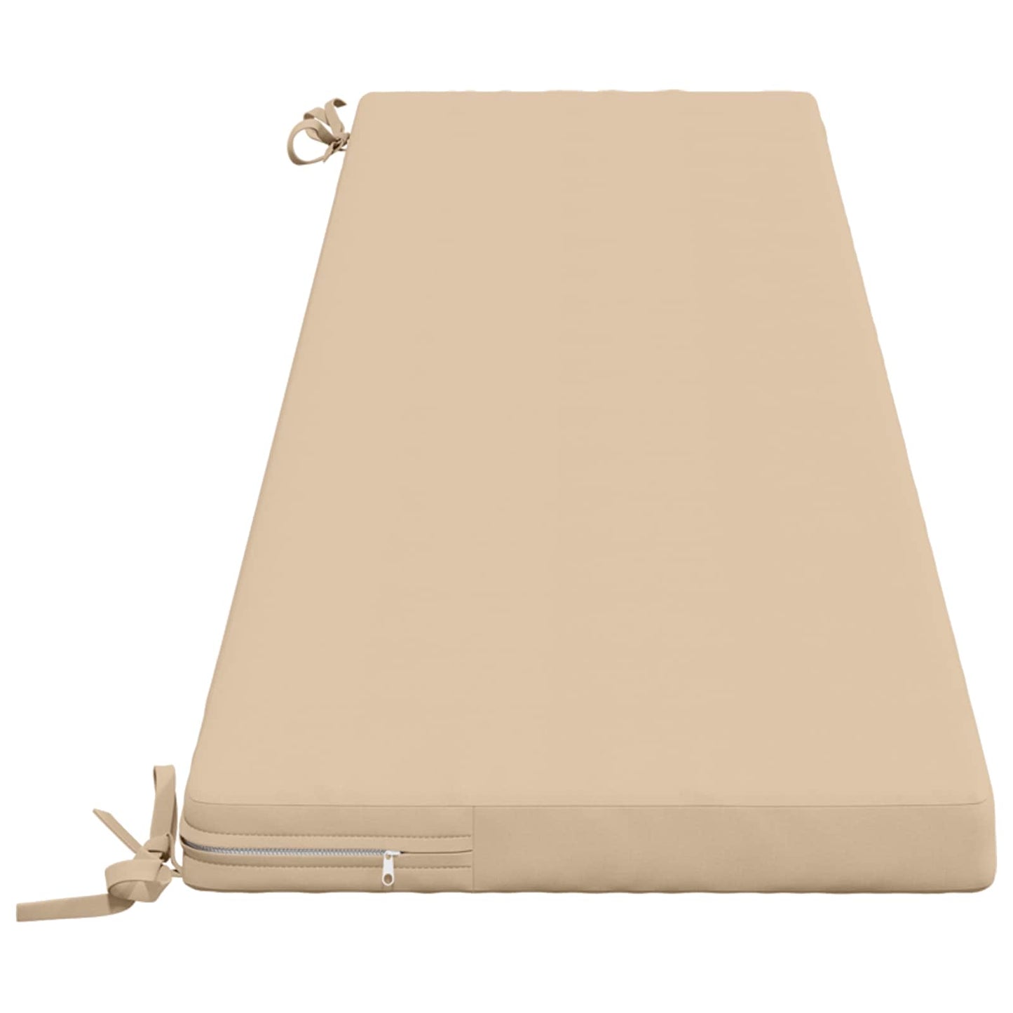 2-Piece Bench Cushions SOEST 2 pcs 100% Polyester Cream