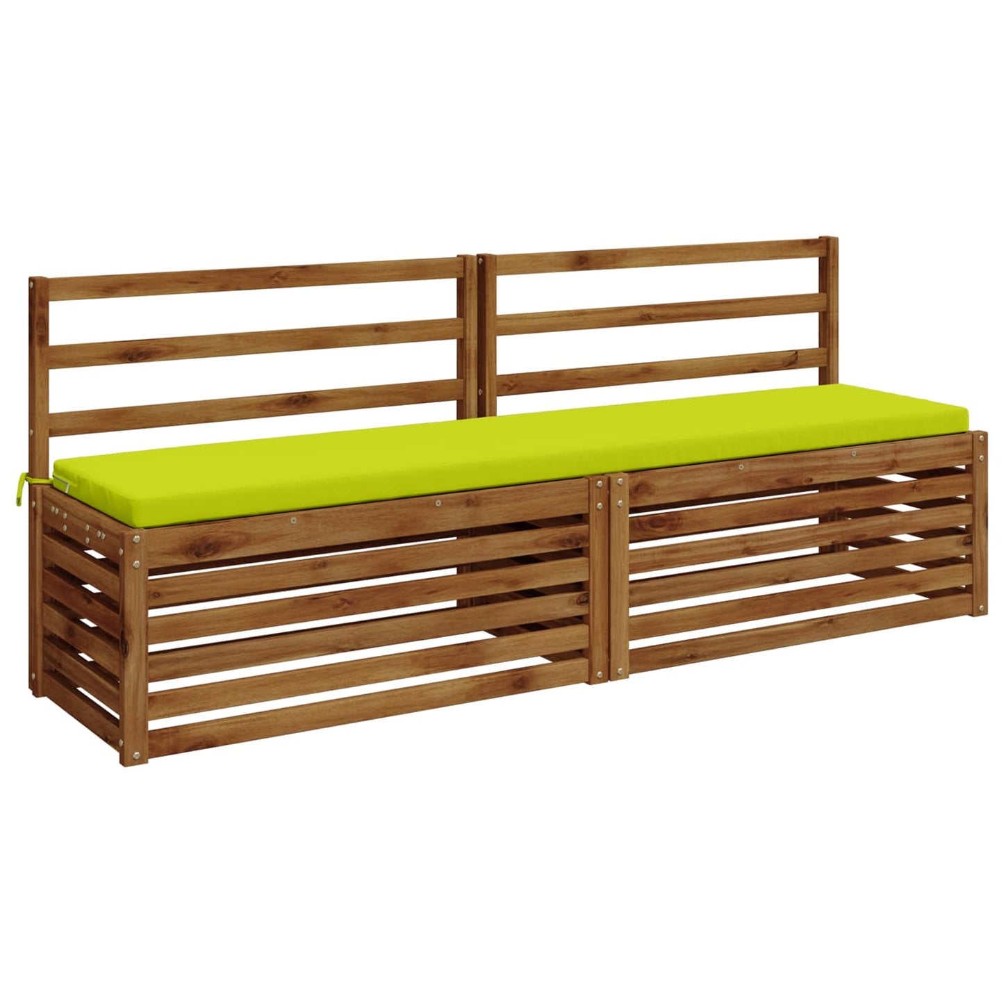 Bench Cushion SOEST 100% Polyester Bright Green 200 x 40 x 5 cm