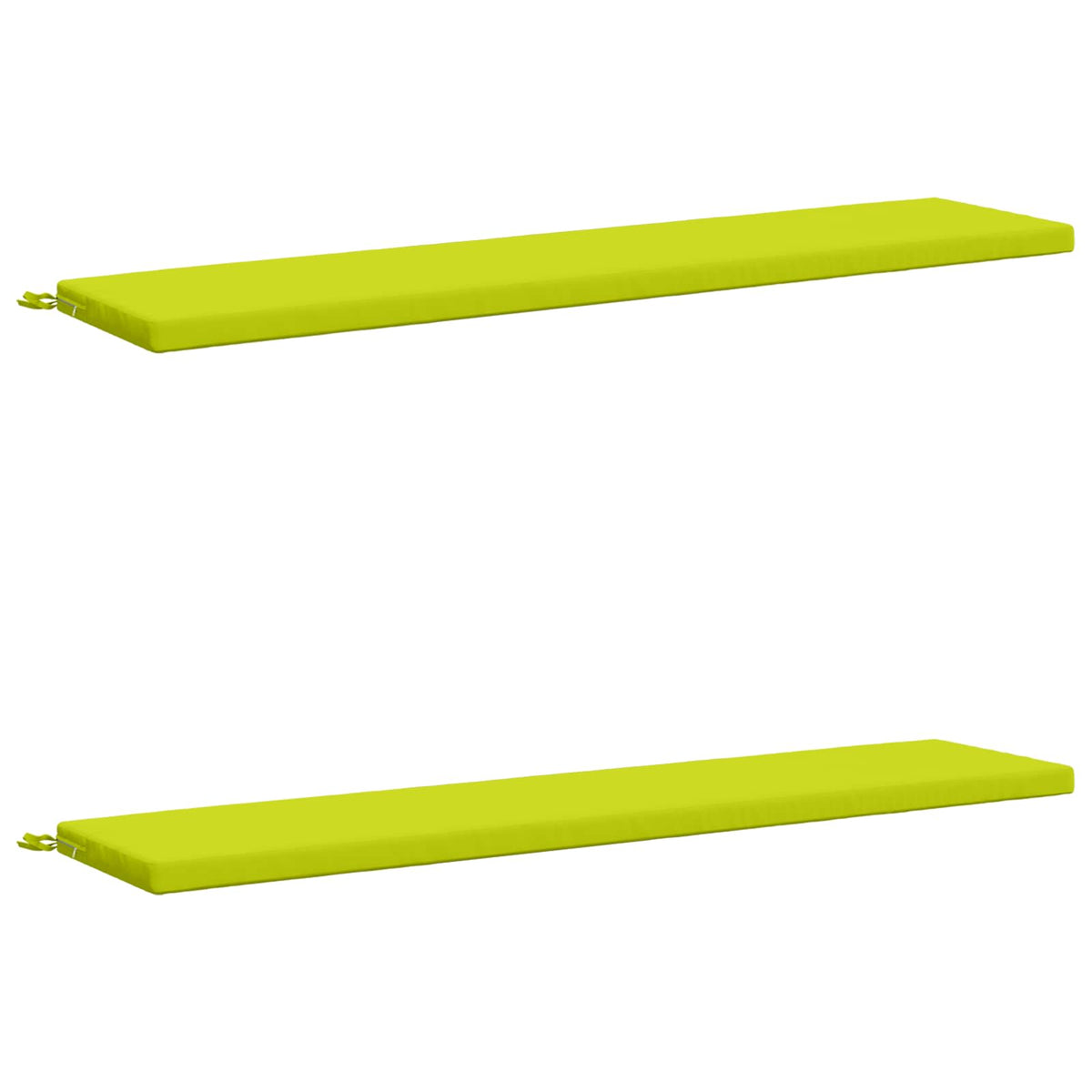 2-Piece Bench Cushions SOEST 2 pcs 100% Polyester Bright Green