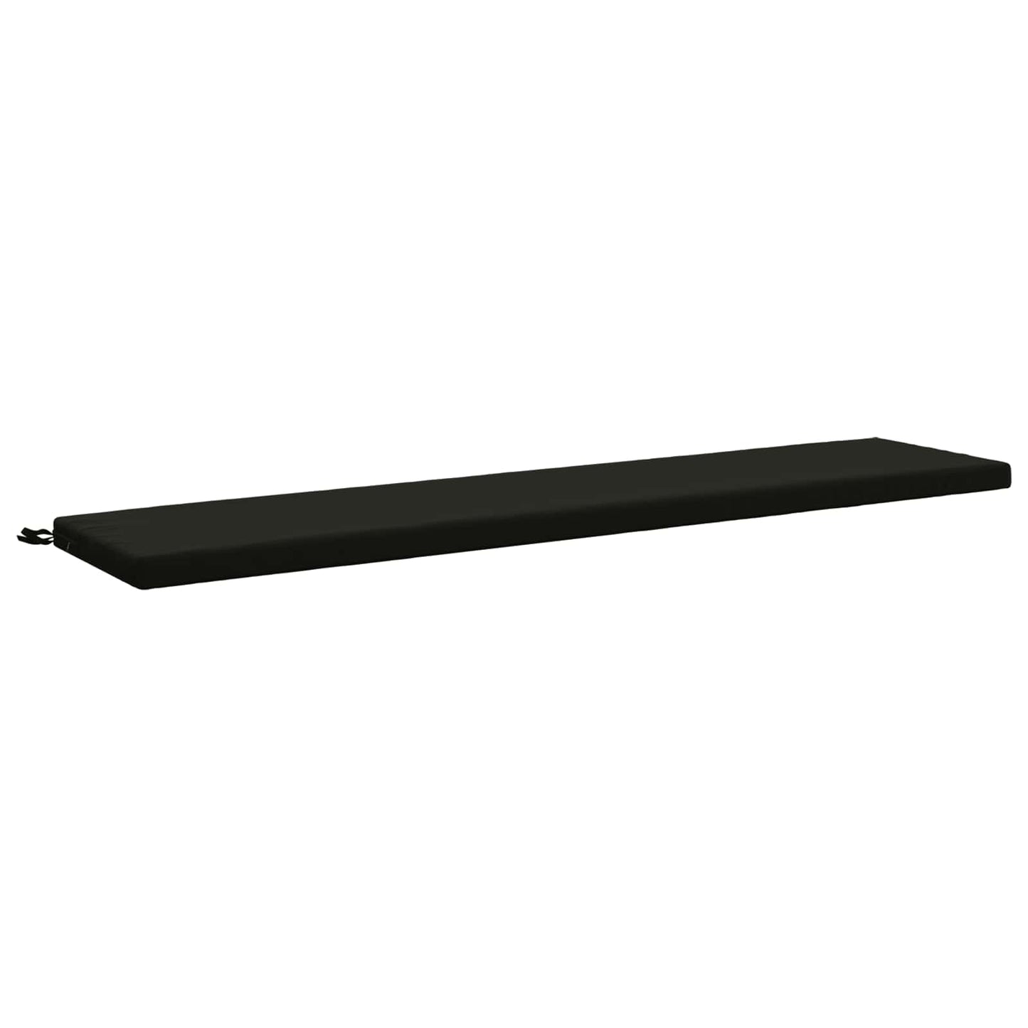 Bench Cushion SOEST 100% Polyester Black 200 x 40 x 5 cm