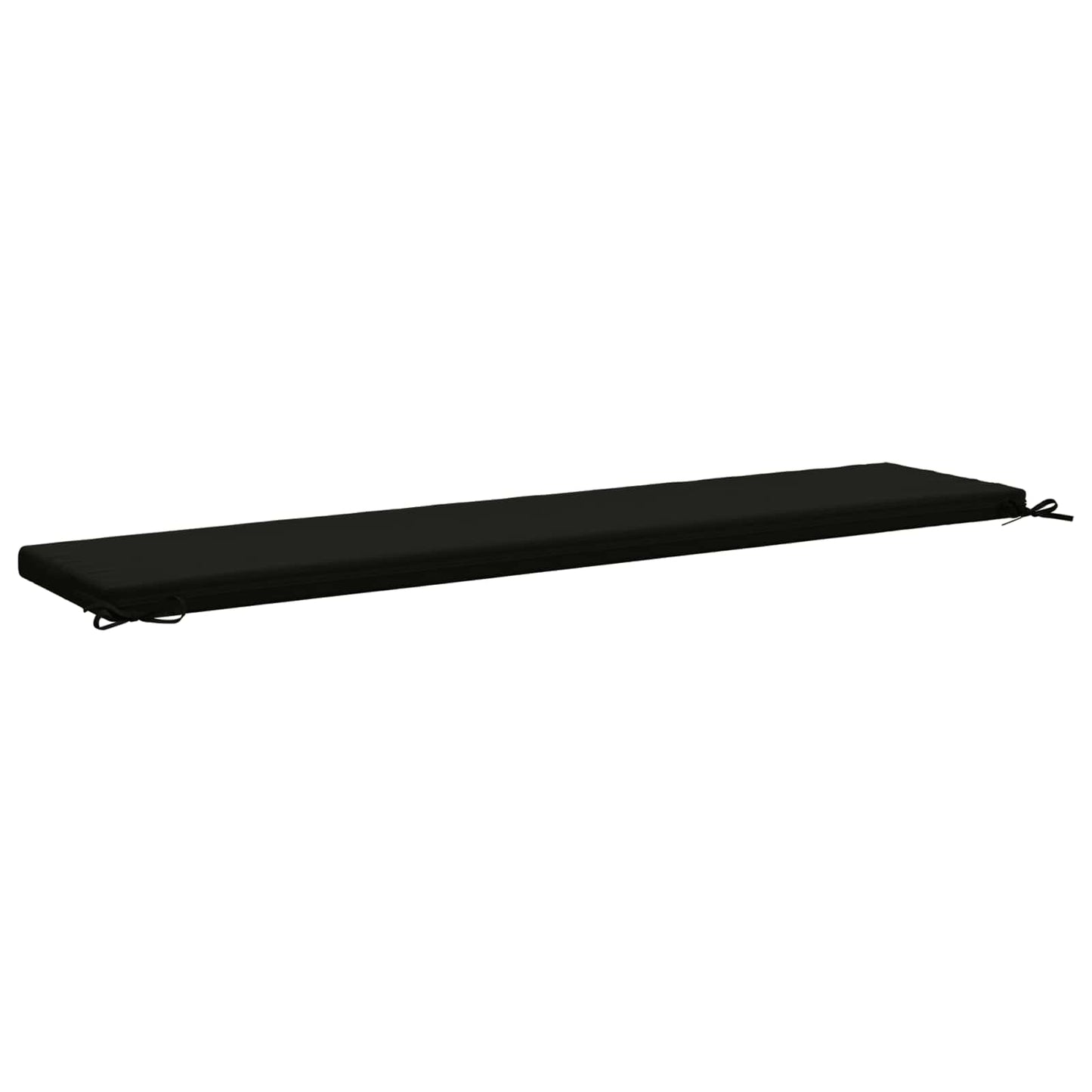Bench Cushion SOEST 100% Polyester Black 200 x 40 x 5 cm