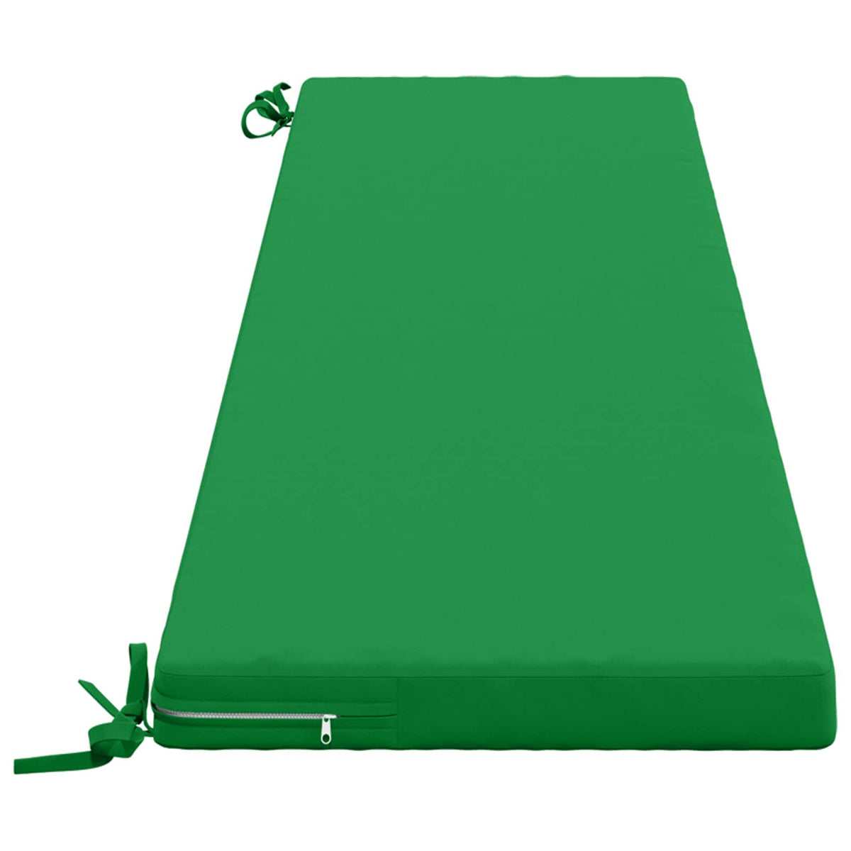 Bench Cushions SOEST 2 pcs 100% Polyester Green 200 x 40 x 5 cm