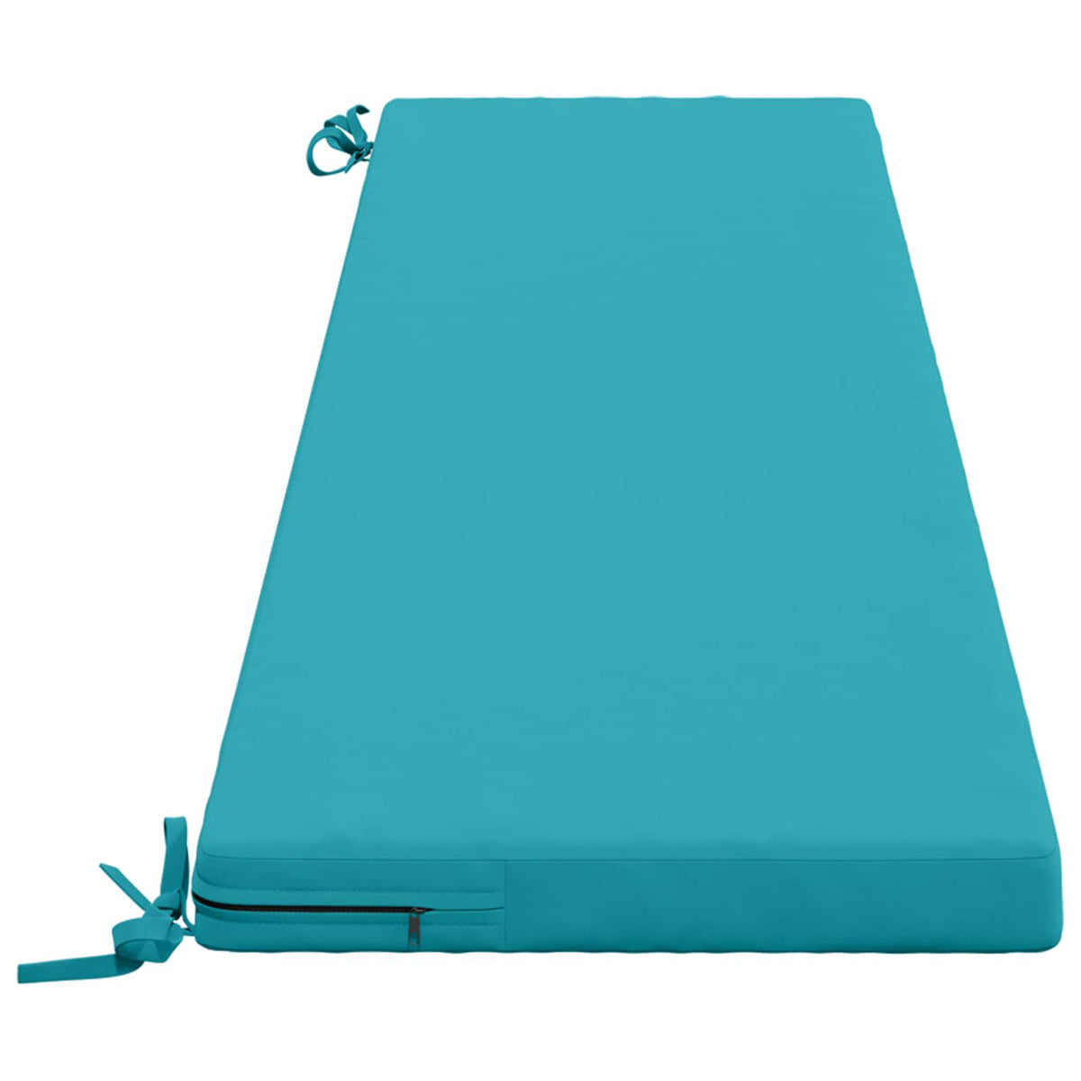 Bench Cushion SOEST 100% Polyester Turquoise 200 x 40 x 5 cm