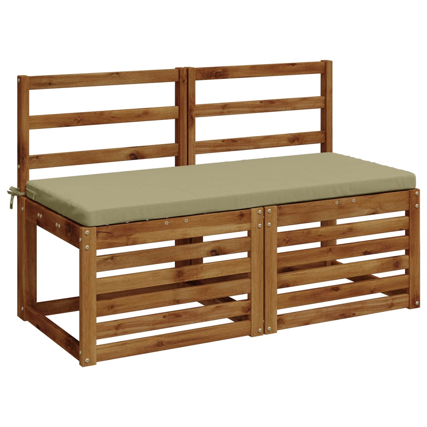 Bench Cushion SOEST 100% Polyester Light Green 110 x 50 x 5 cm