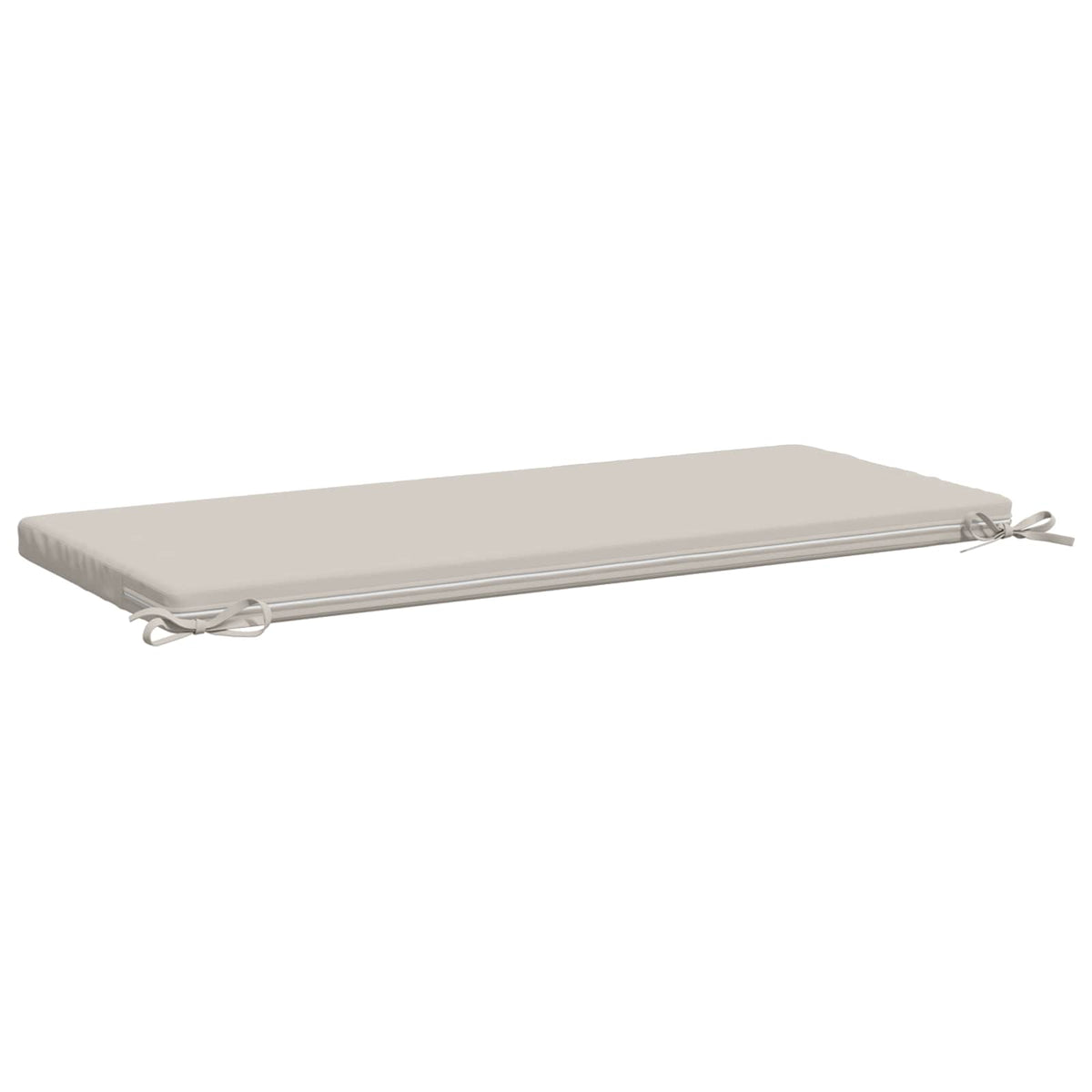 Bench Cushion SOEST 100% Polyester White 110 x 50 x 5 cm