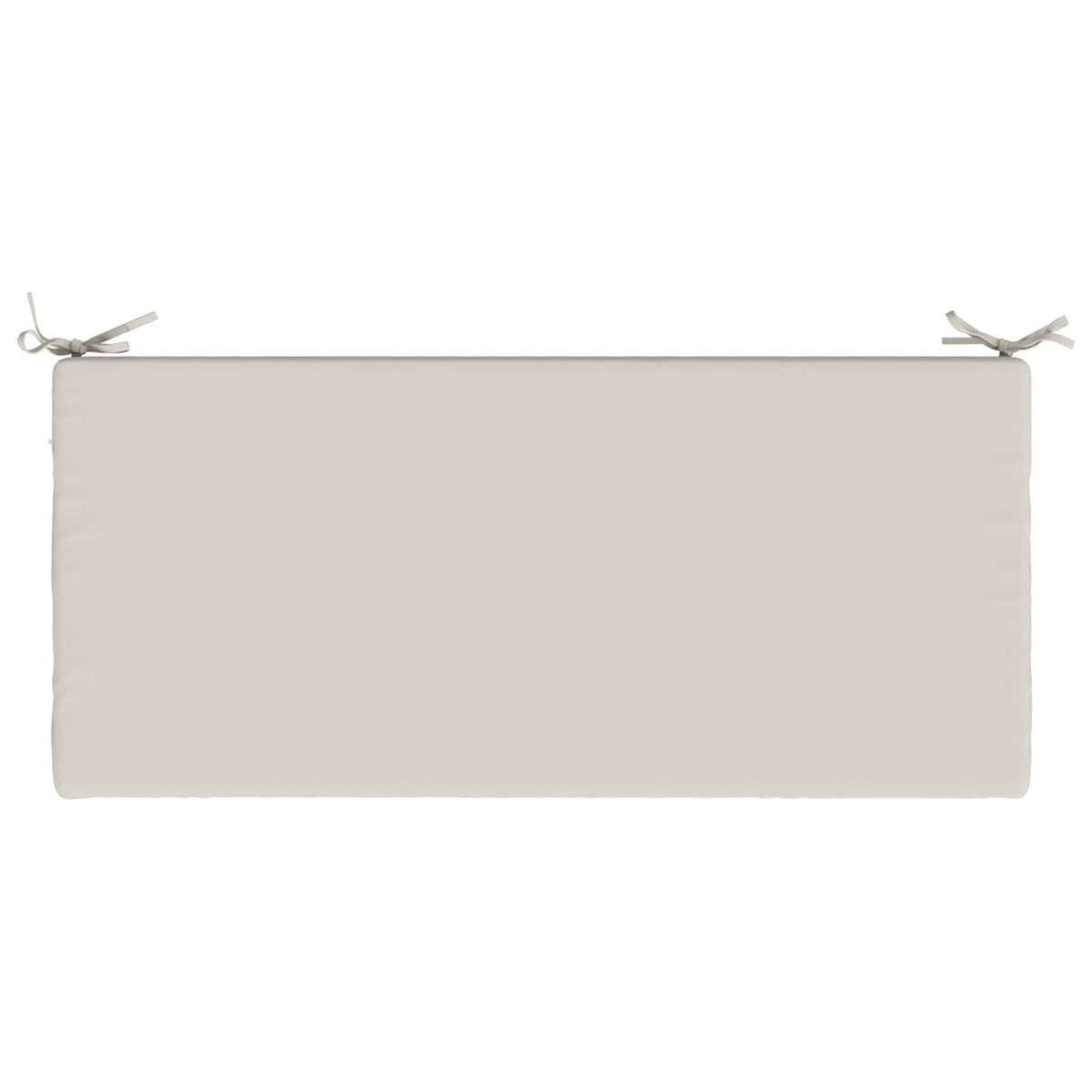 Bench Cushions SOEST 2 pcs 100% Polyester White 110 x 50 x 5 cm