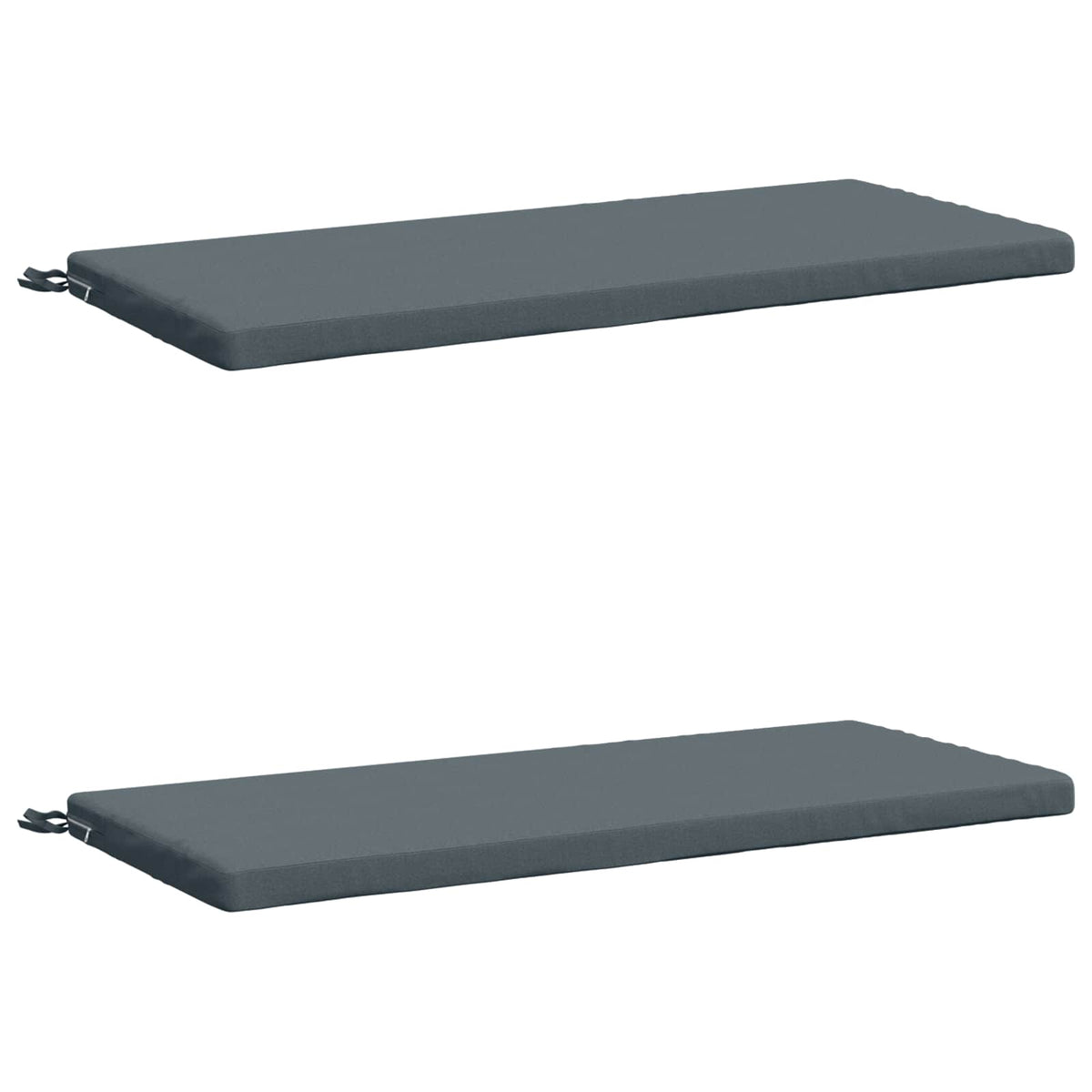 2-Piece Bench Cushions SOEST 2 pcs 100% Polyester Blue