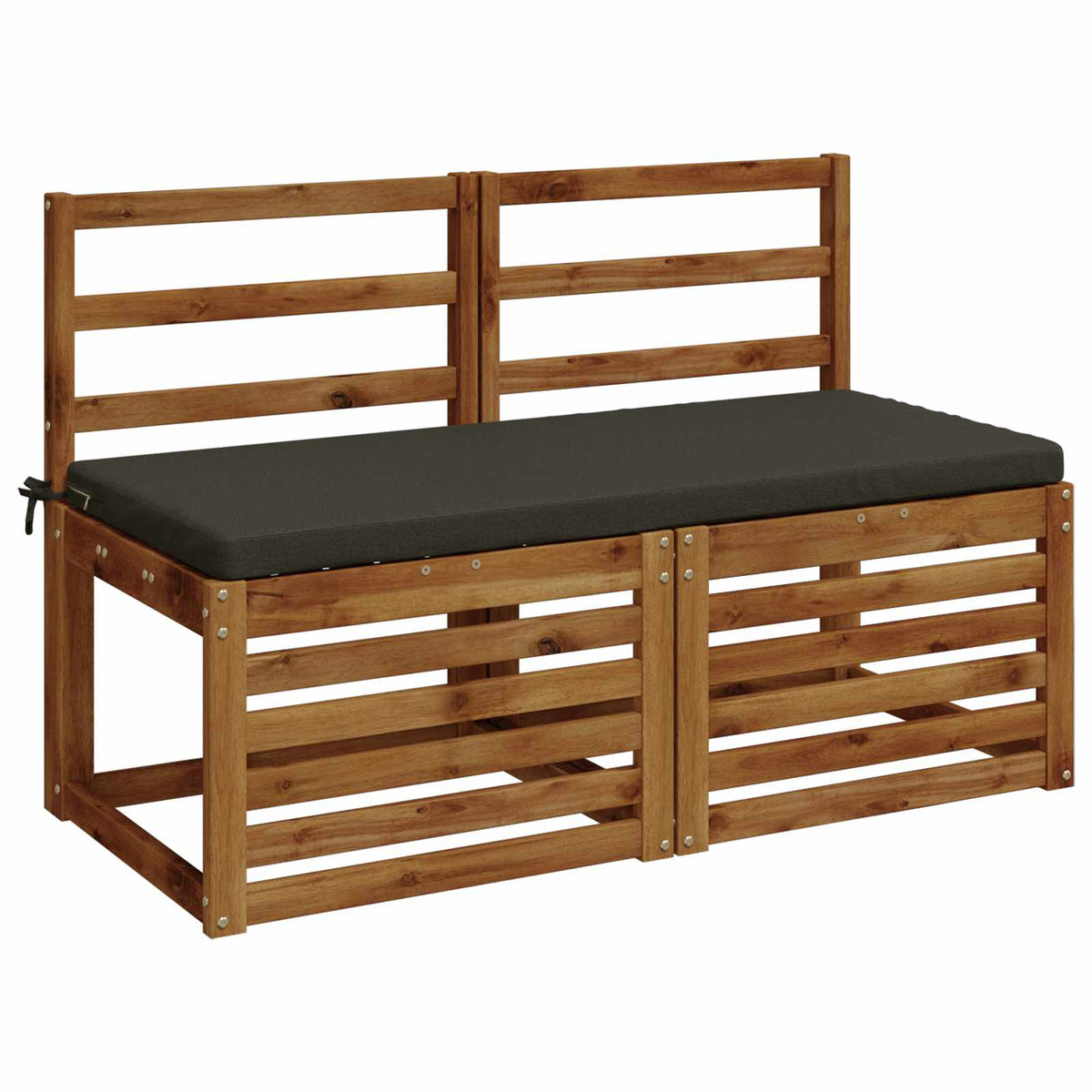 Bench Cushion SOEST 100% Polyester Anthracite 110 x 50 x 5 cm