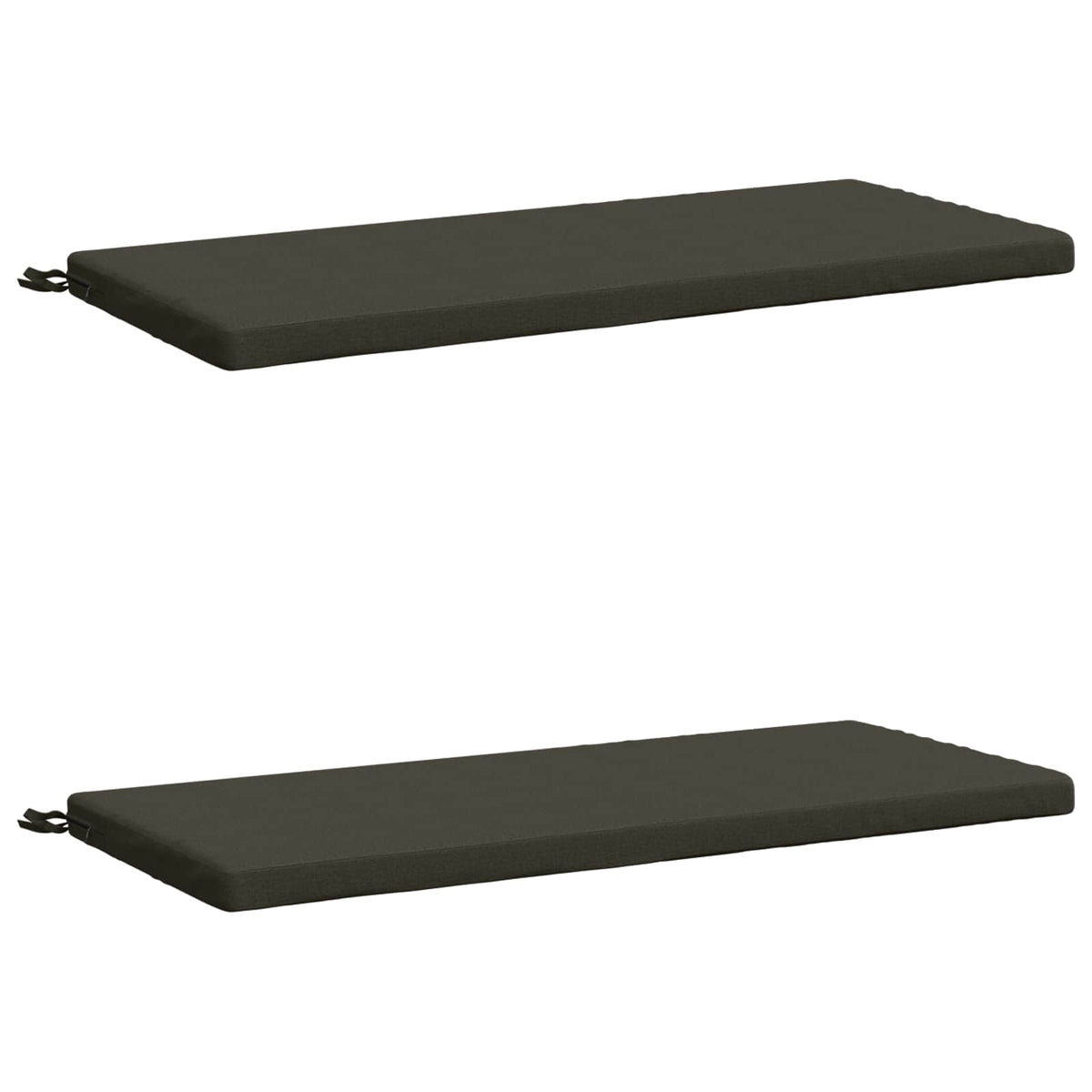 Bench Cushions SOEST 2 pcs 100% Polyester Anthracite