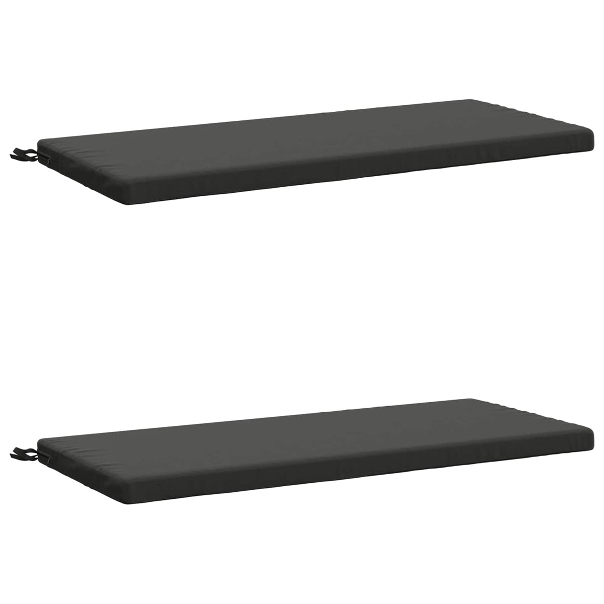 2-Piece Bench Cushions SOEST 2 pcs 100% Polyester Anthracite