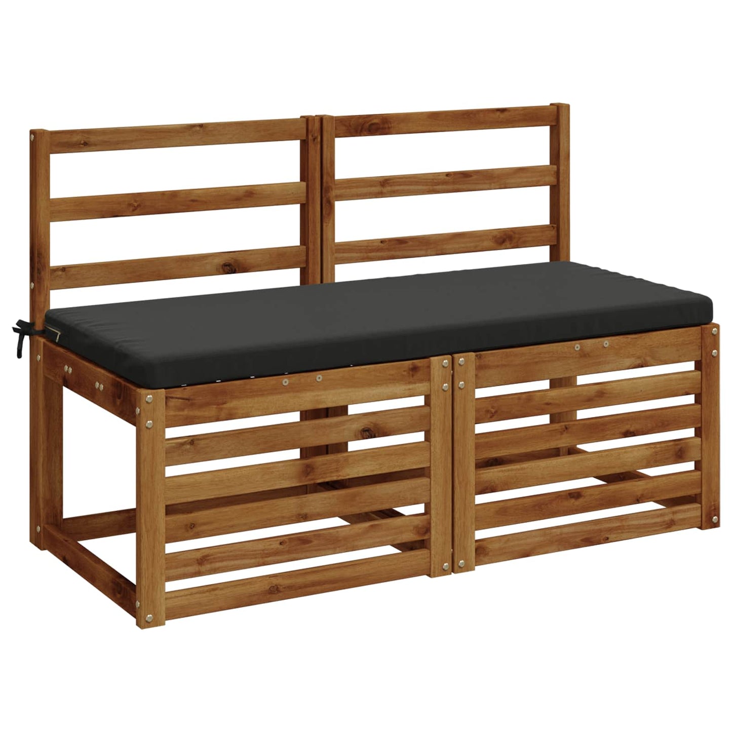2-Piece Bench Cushions SOEST 2 pcs 100% Polyester Anthracite
