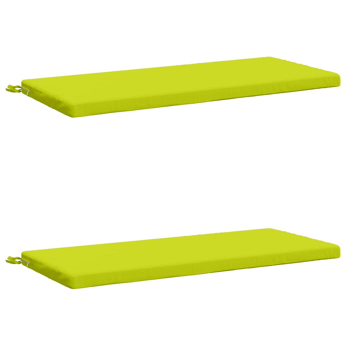 Bench Cushions SOEST 2 pcs 100% Polyester Bright Green