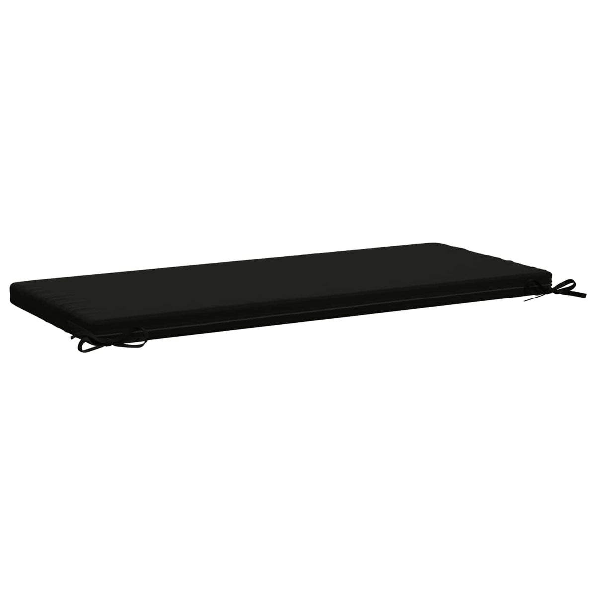 Bench Cushion SOEST 100% Polyester Black 110 x 50 x 5 cm