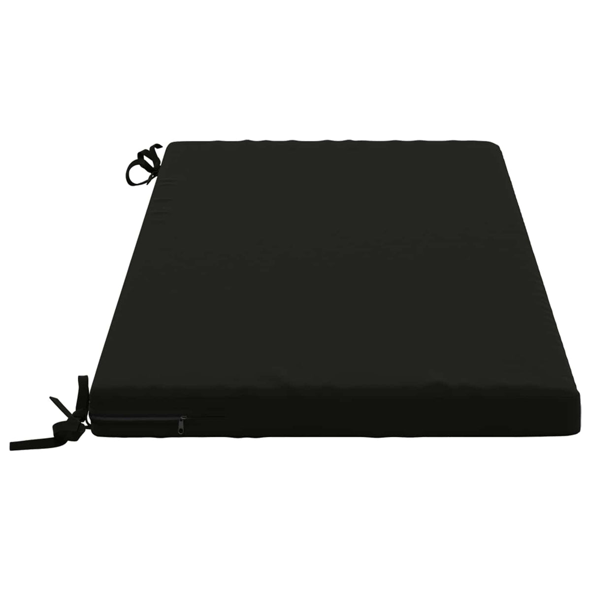 Bench Cushions SOEST 2 pcs 100% Polyester Black 110 x 50 x 5 cm