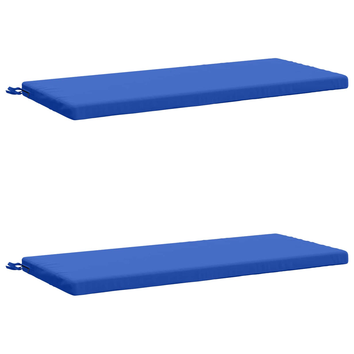2-Piece Bench Cushions SOEST 2 pcs 100% Polyester Royal Blue