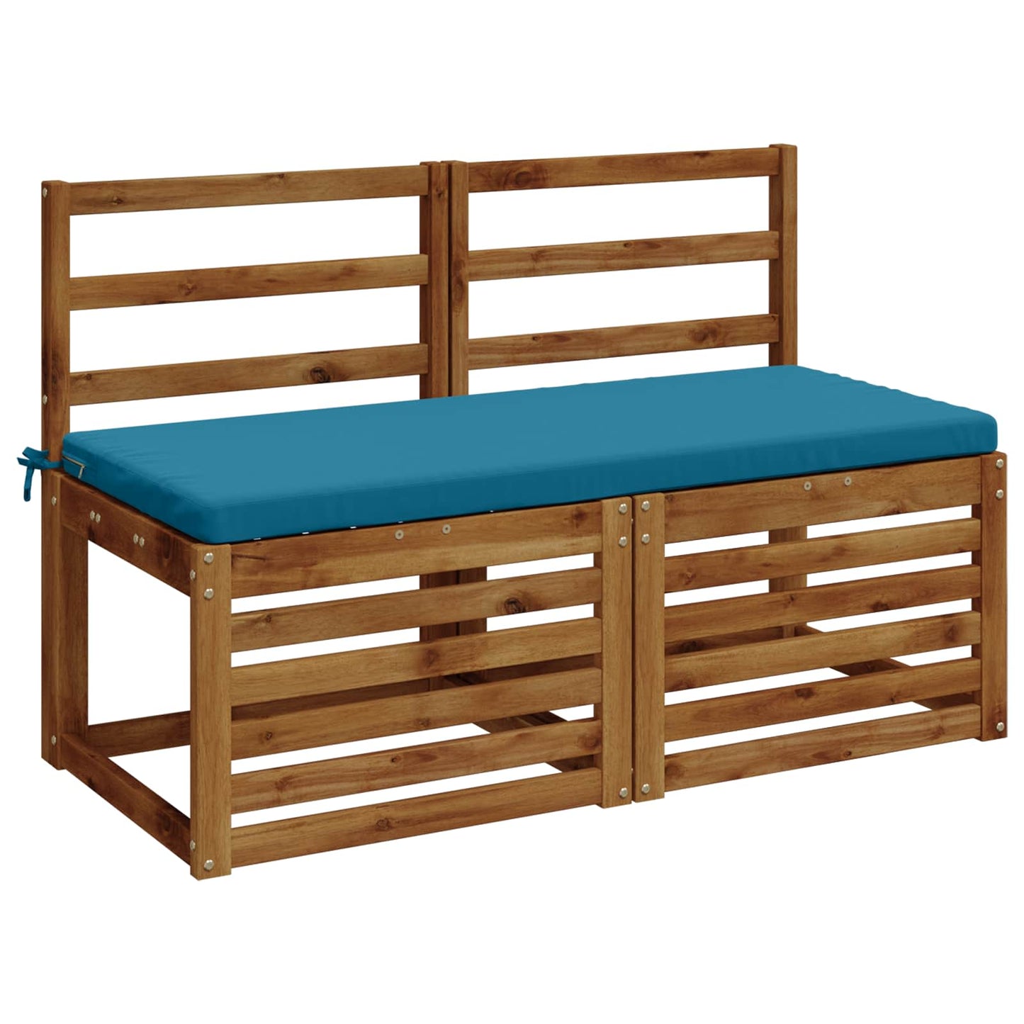 Bench Cushion SOEST 100% Polyester Light Blue 110 x 50 x 5 cm