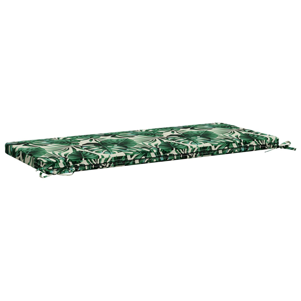 Bench Cushions SOEST 2 pcs 100% Polyester Leaf Pattern