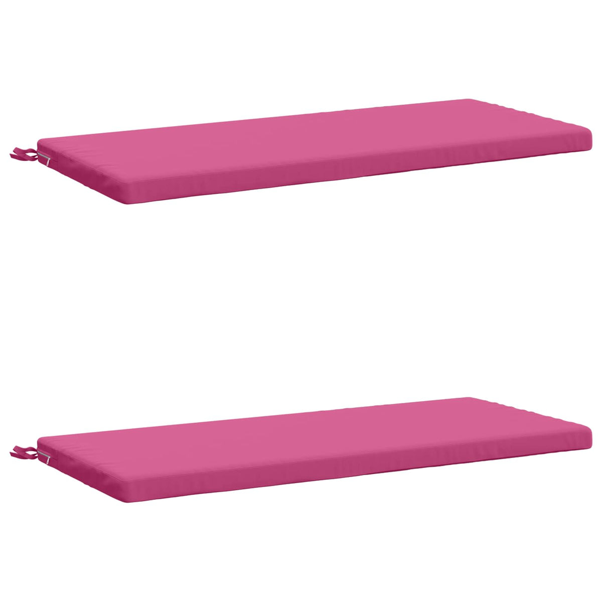 2-Piece Bench Cushions SOEST 2 pcs 100% Polyester Pink